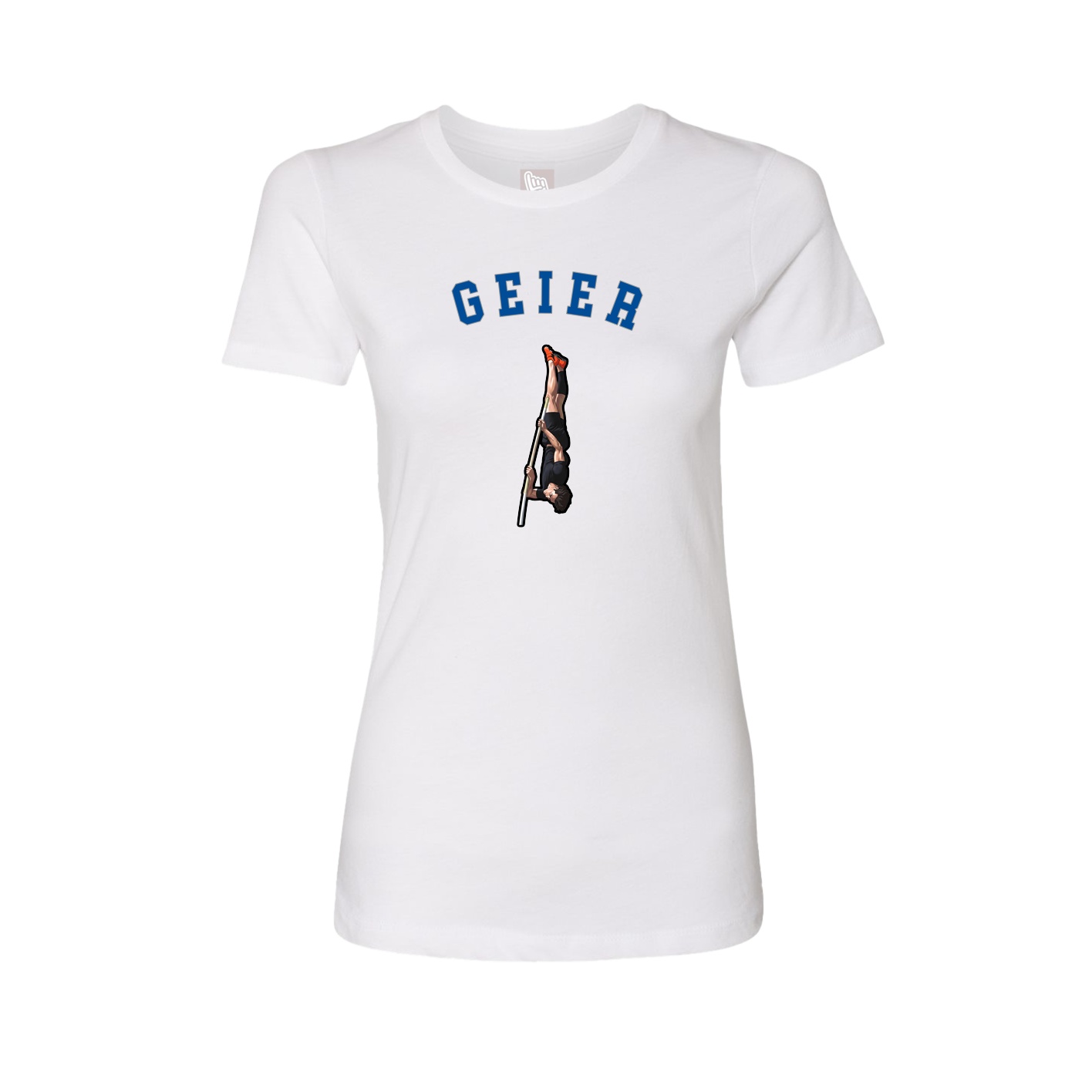 Fitted Women's Tee — Shirsey Arch in White