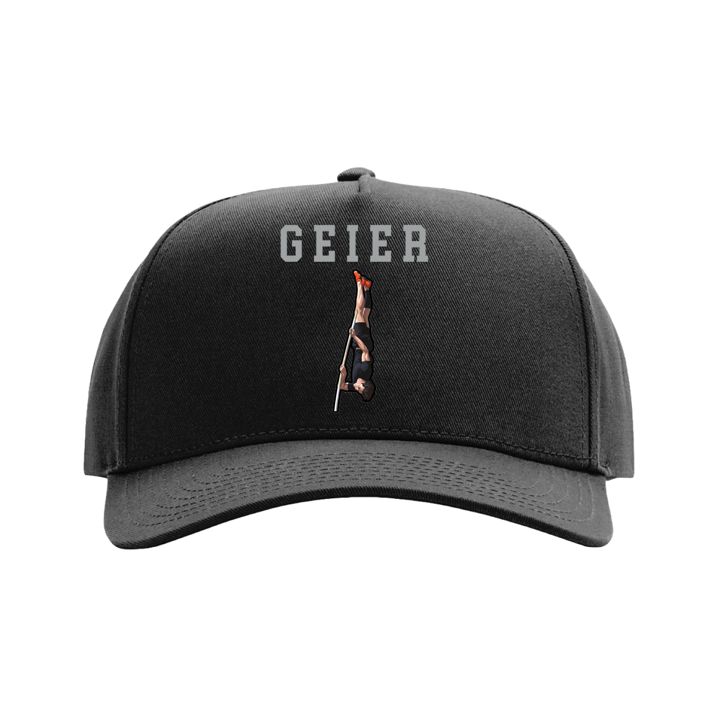 Full Fabric Five-Panel Champ Cap — Shirsey in Black