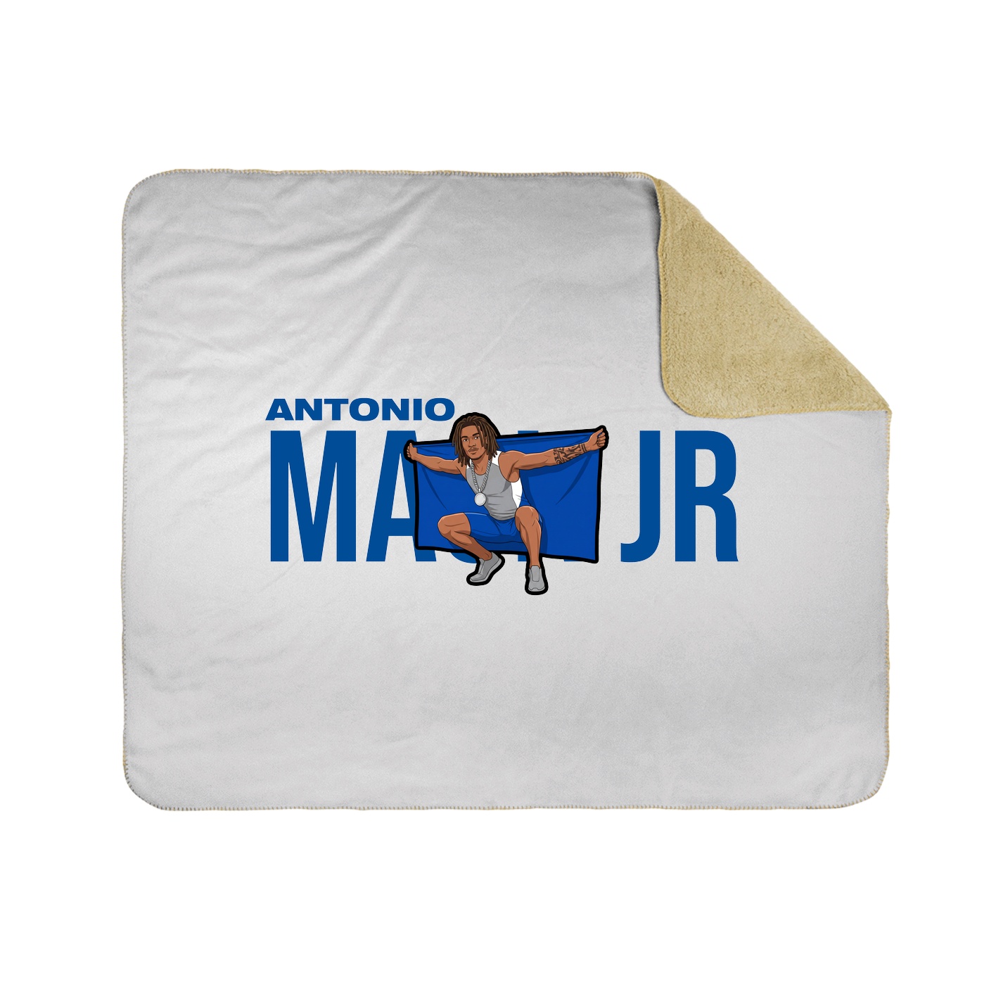 Throw Blanket — Player Name in White