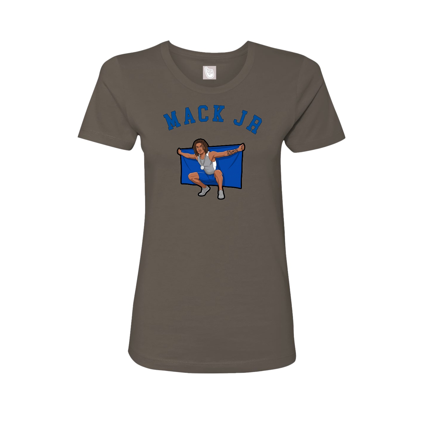 Fitted Women's Tee — Shirsey Arch in Grey