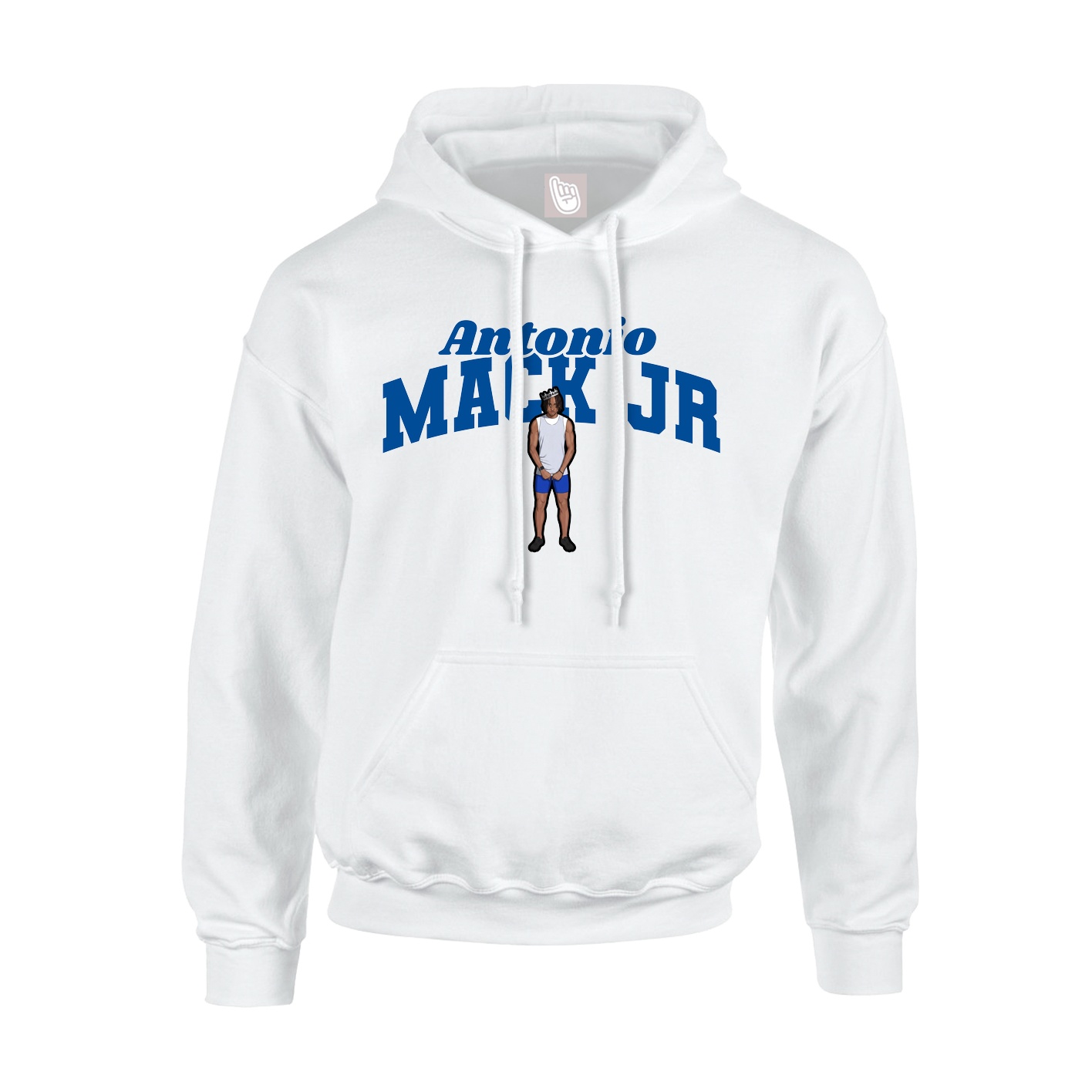 Hoodie — Signature Arch in White