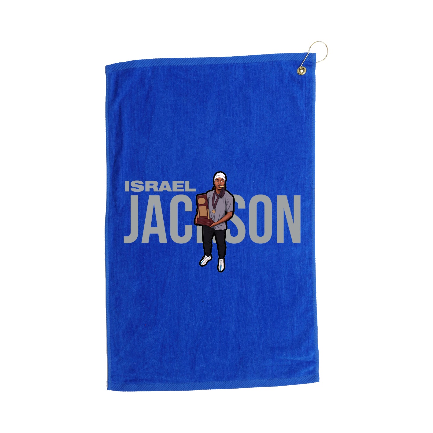 Golf Towel — Player Name in Royal