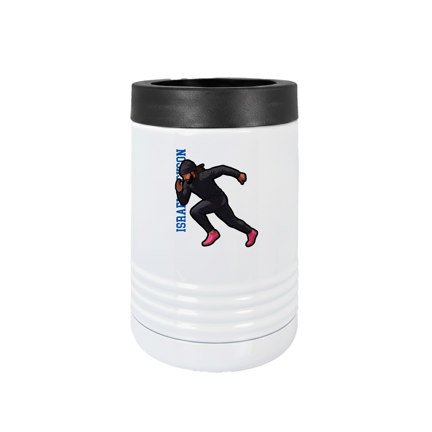 Beverage Holder — Name Vertical in White