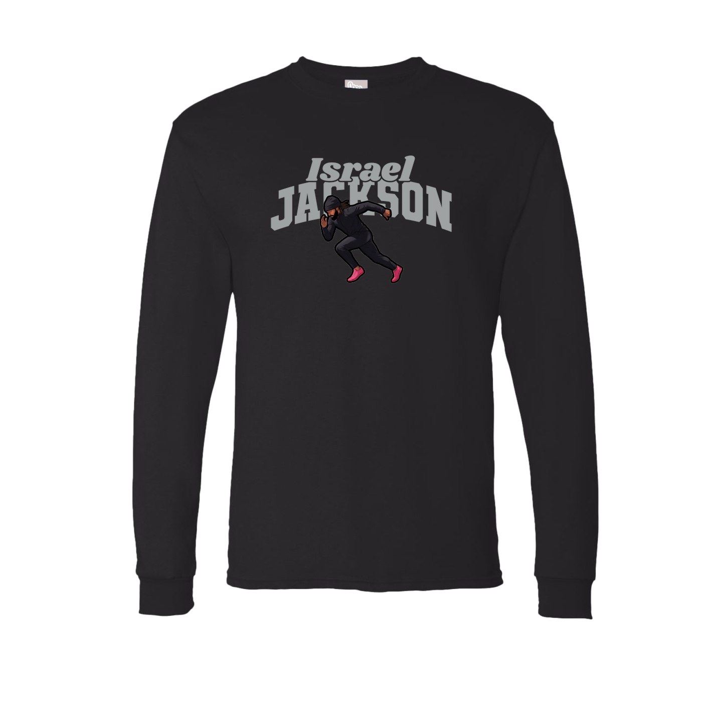 Long Sleeve Tee — Signature Arch in Black