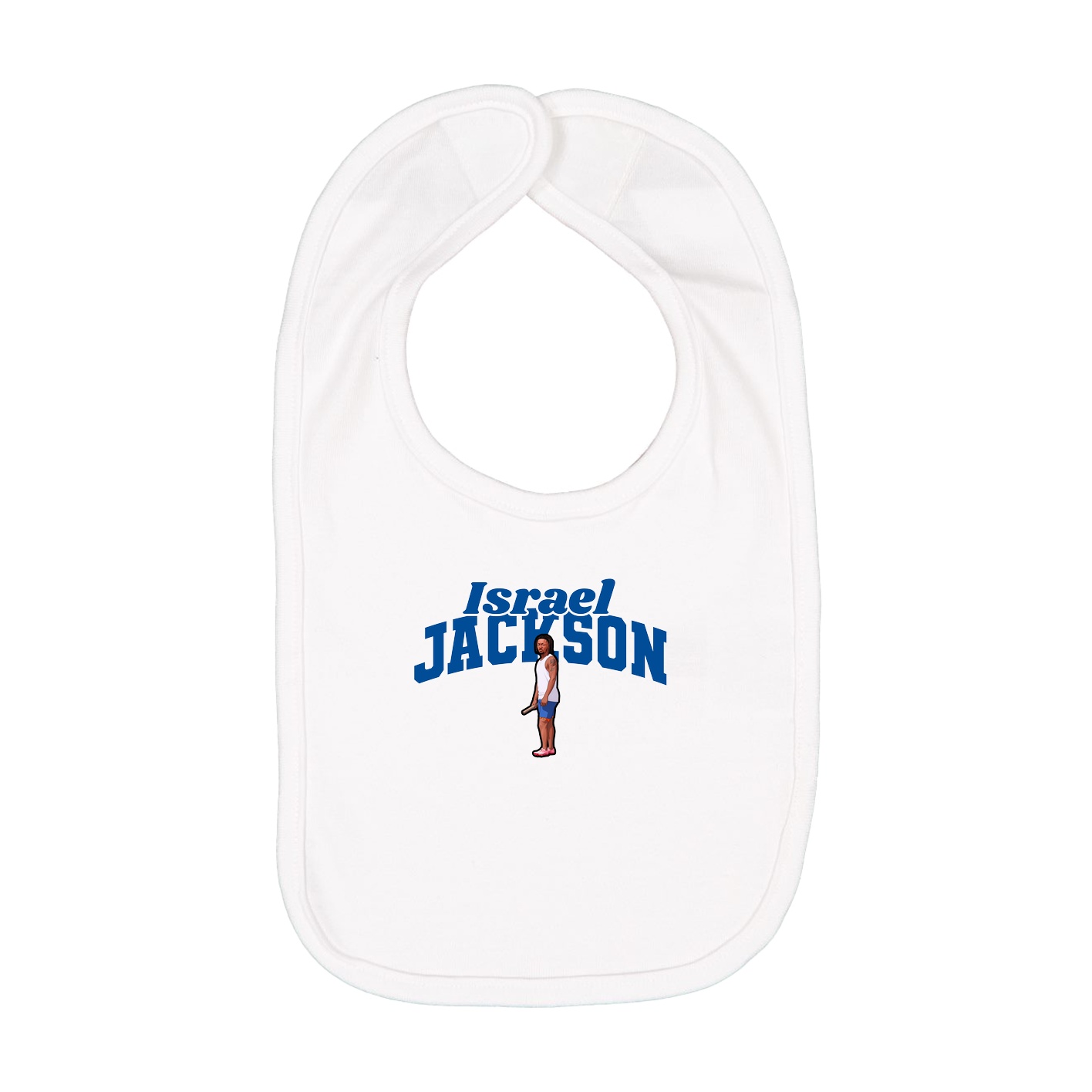Infant Bib — Signature Arch in White
