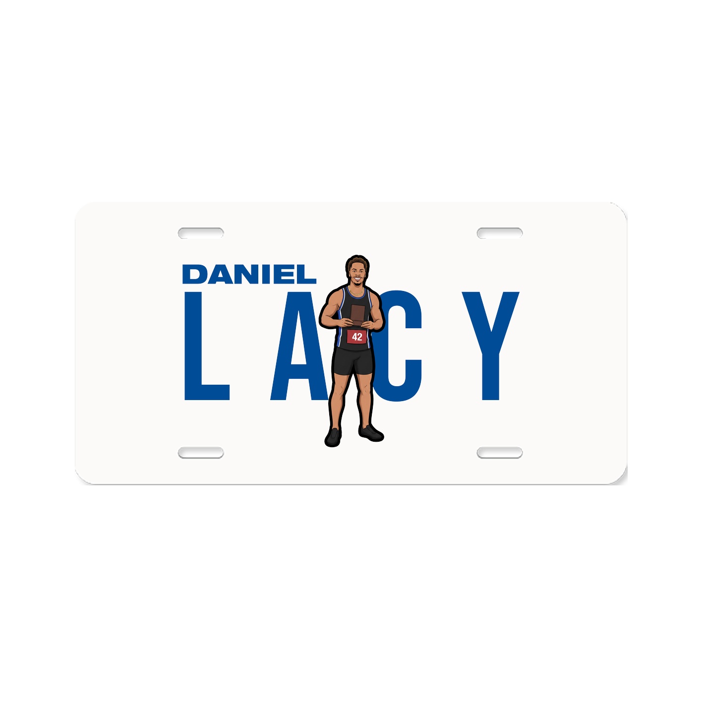 License Plate — Player Name in Classic
