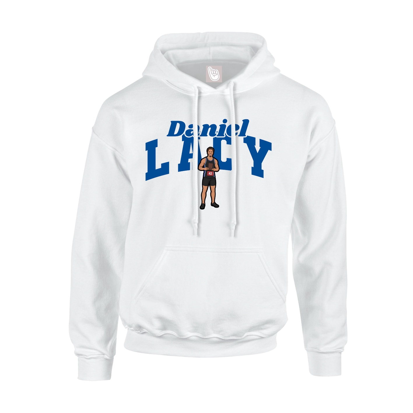 Hoodie — Signature Arch in White