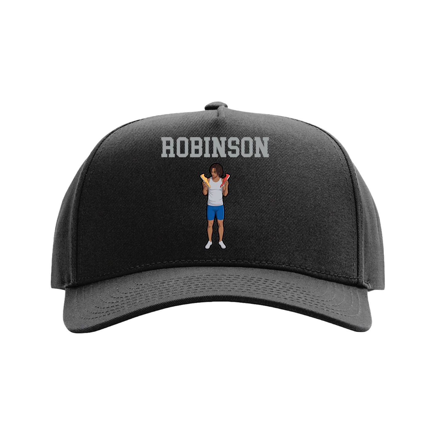 Full Fabric Five-Panel Champ Cap — Shirsey in Black