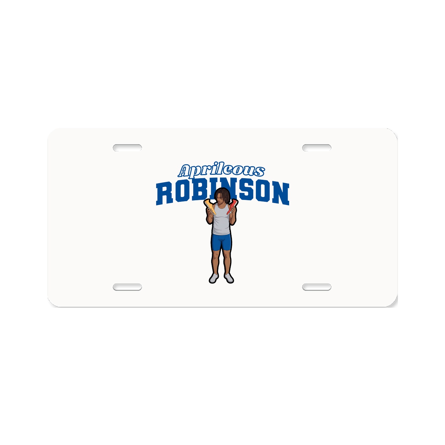 License Plate — Name Arch in Classic