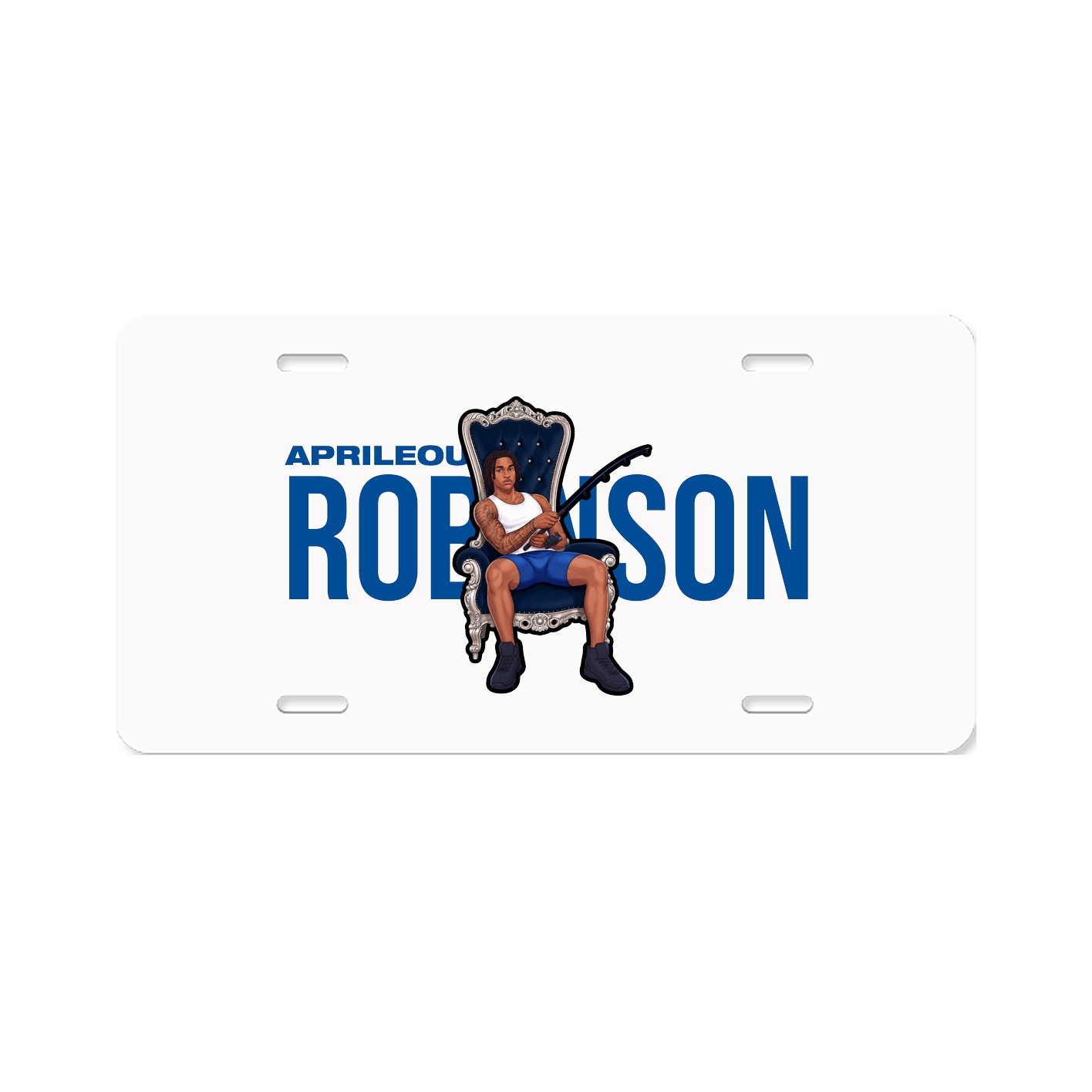 License Plate — Player Name in Classic