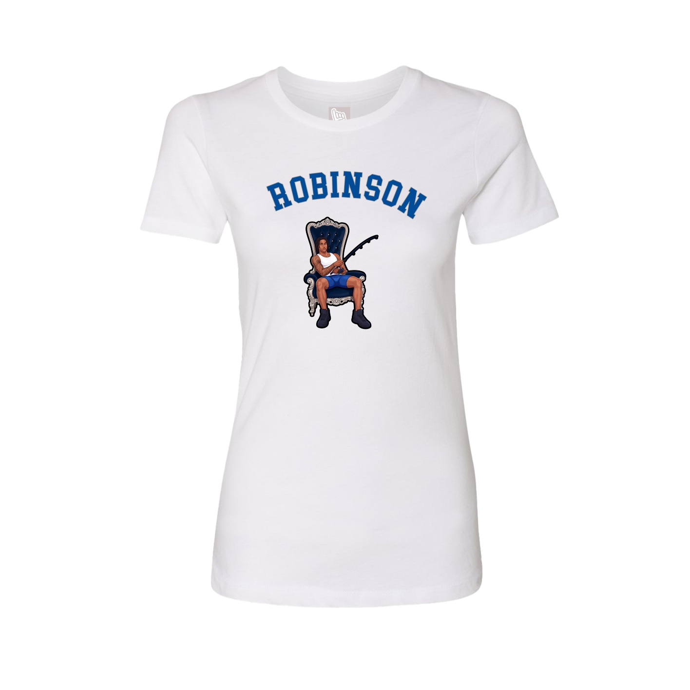 Fitted Women's Tee — Shirsey Arch in White