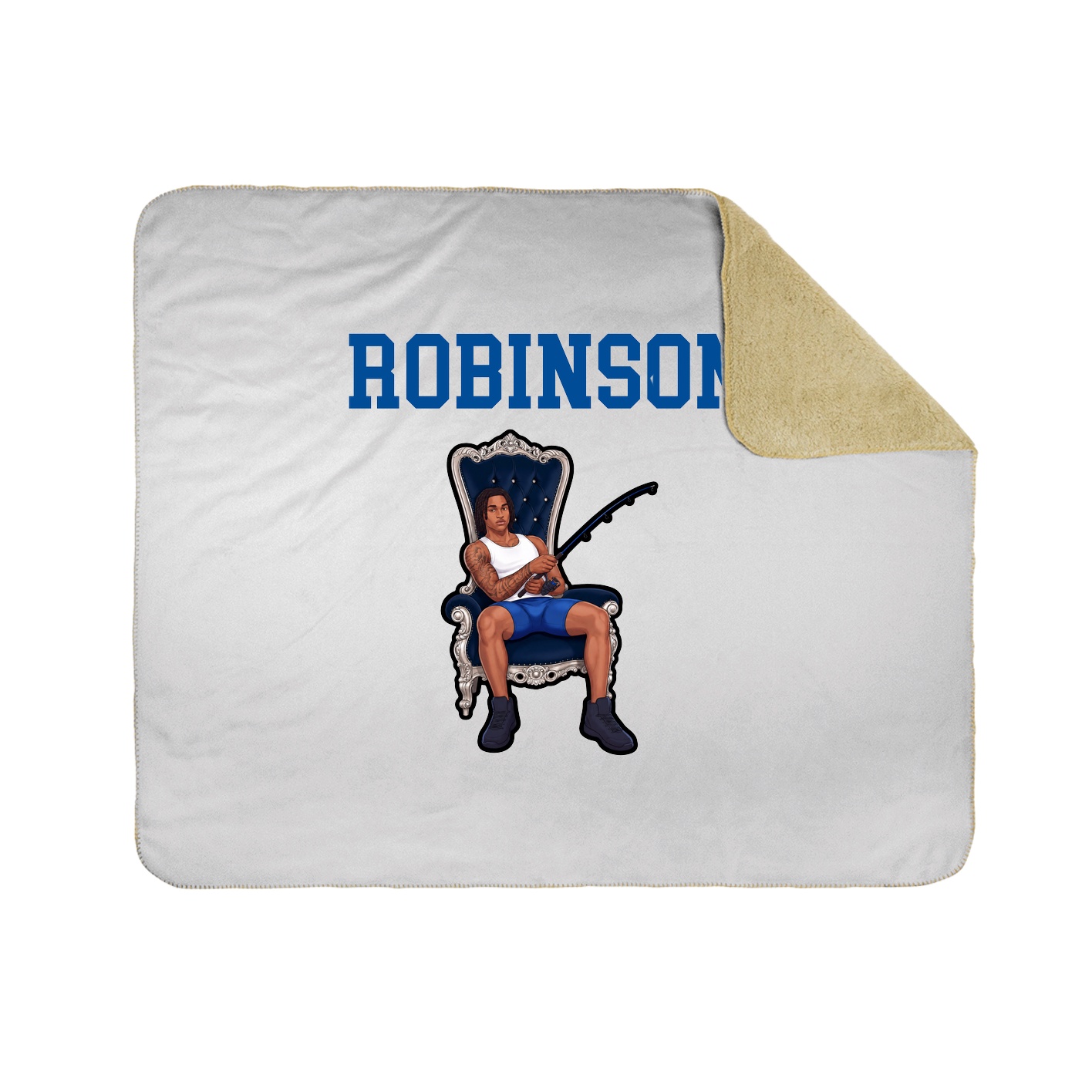 Throw Blanket — Shirsey in White