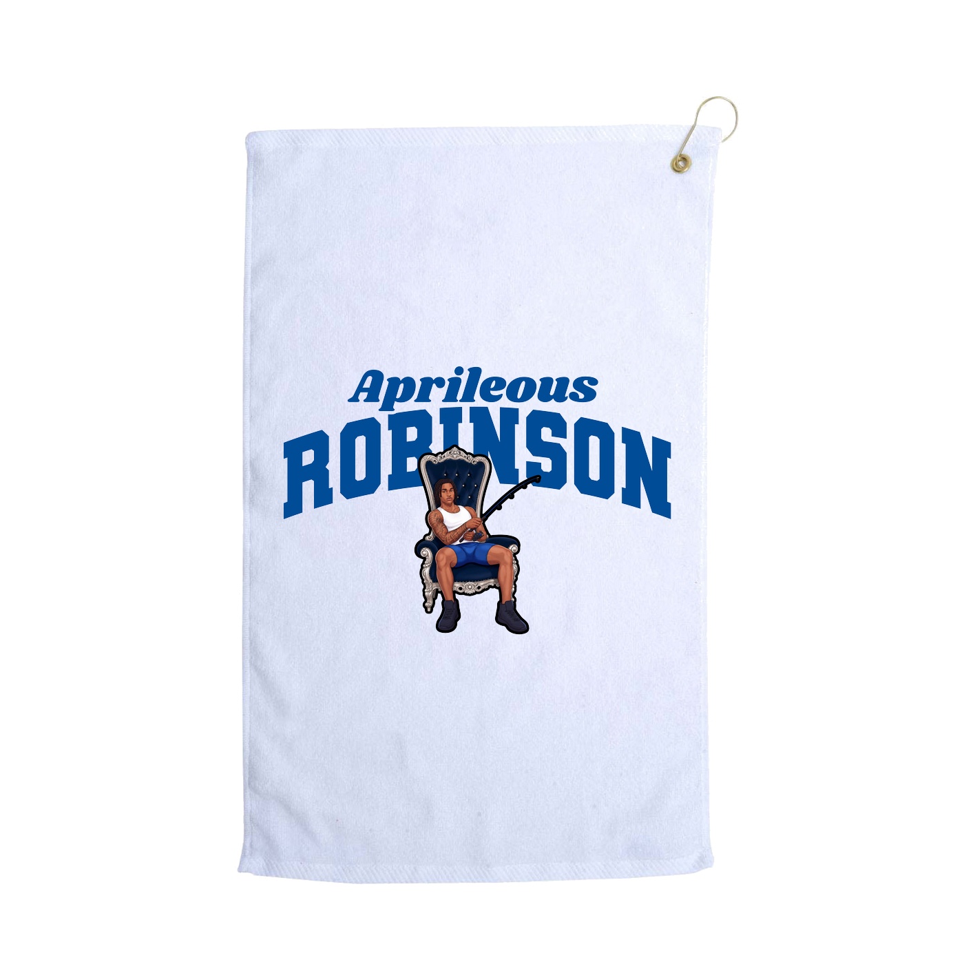 Golf Towel — Signature Arch in White