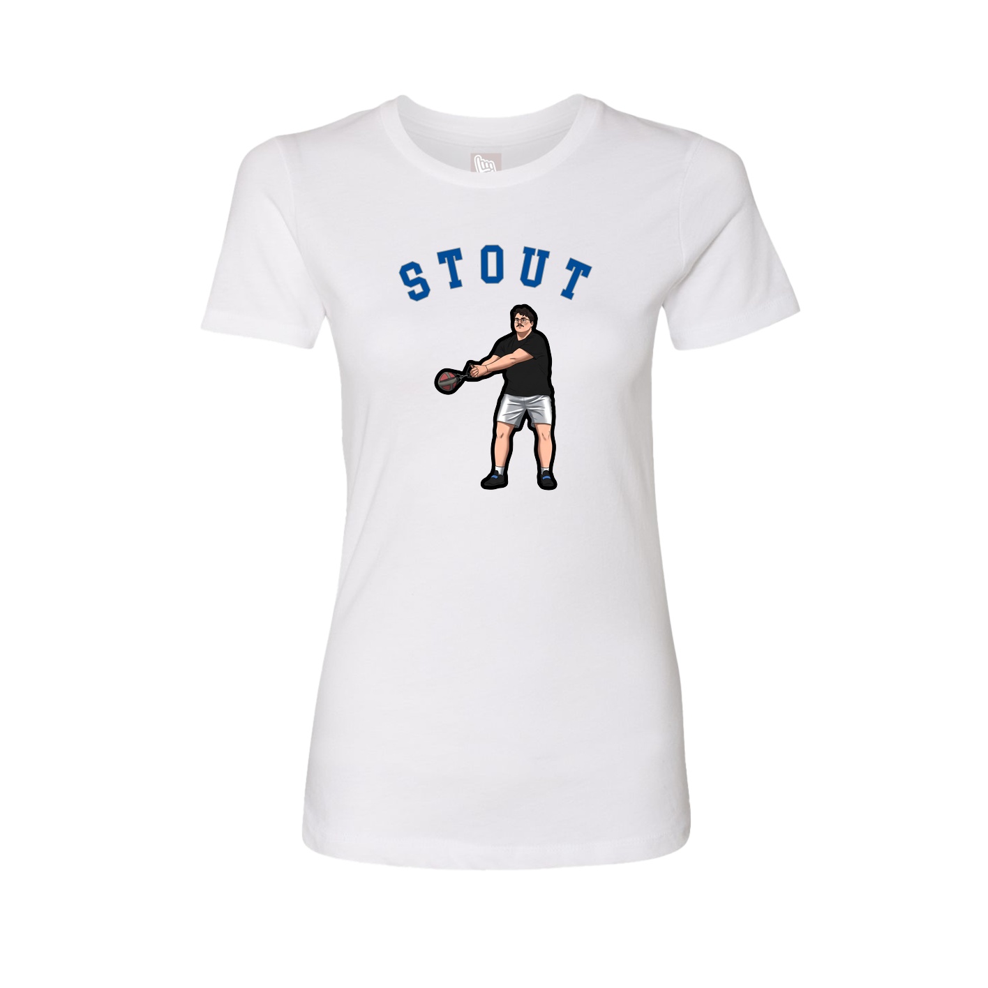 Fitted Women's Tee — Shirsey Arch in White