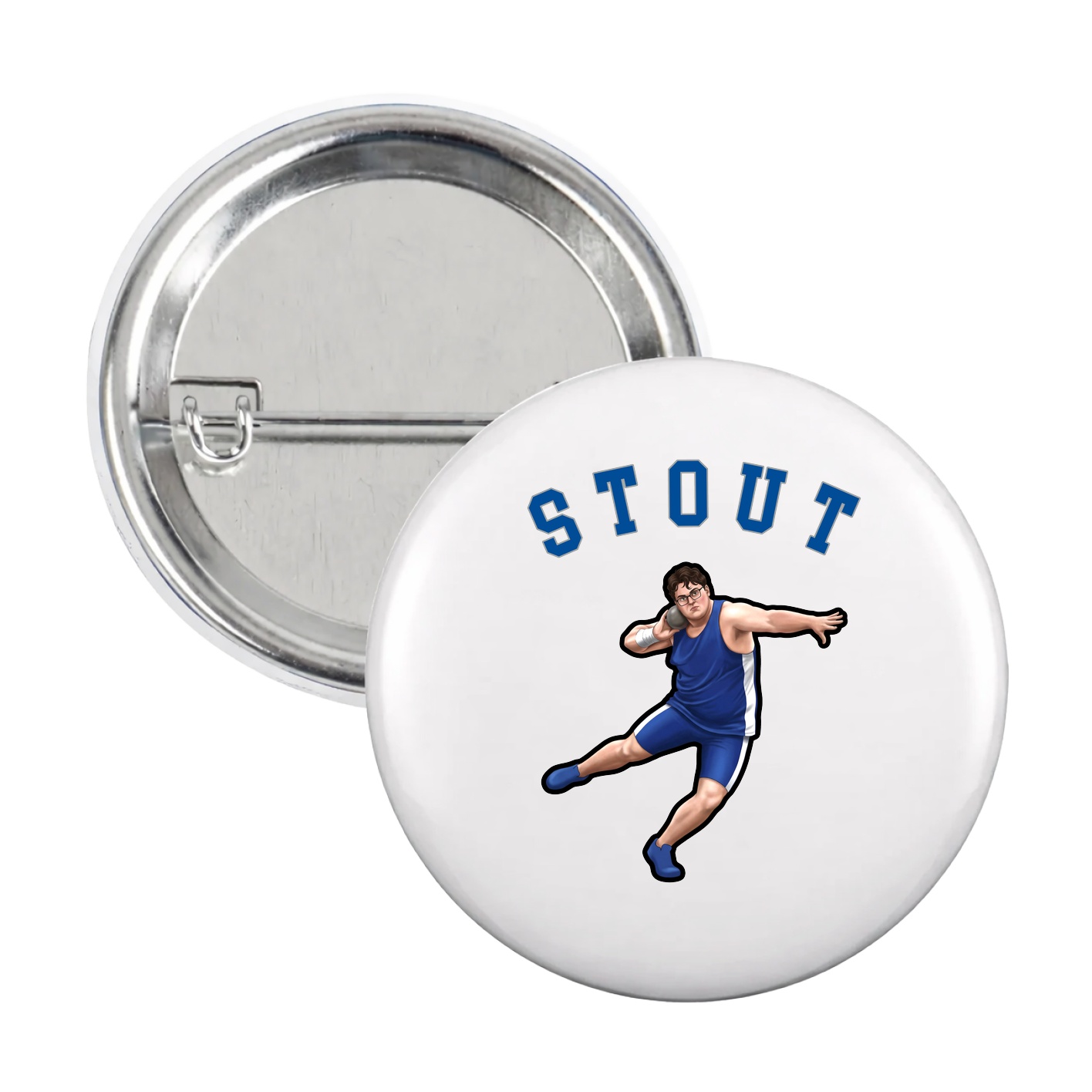 Game Day Button — Shirsey Arch in White