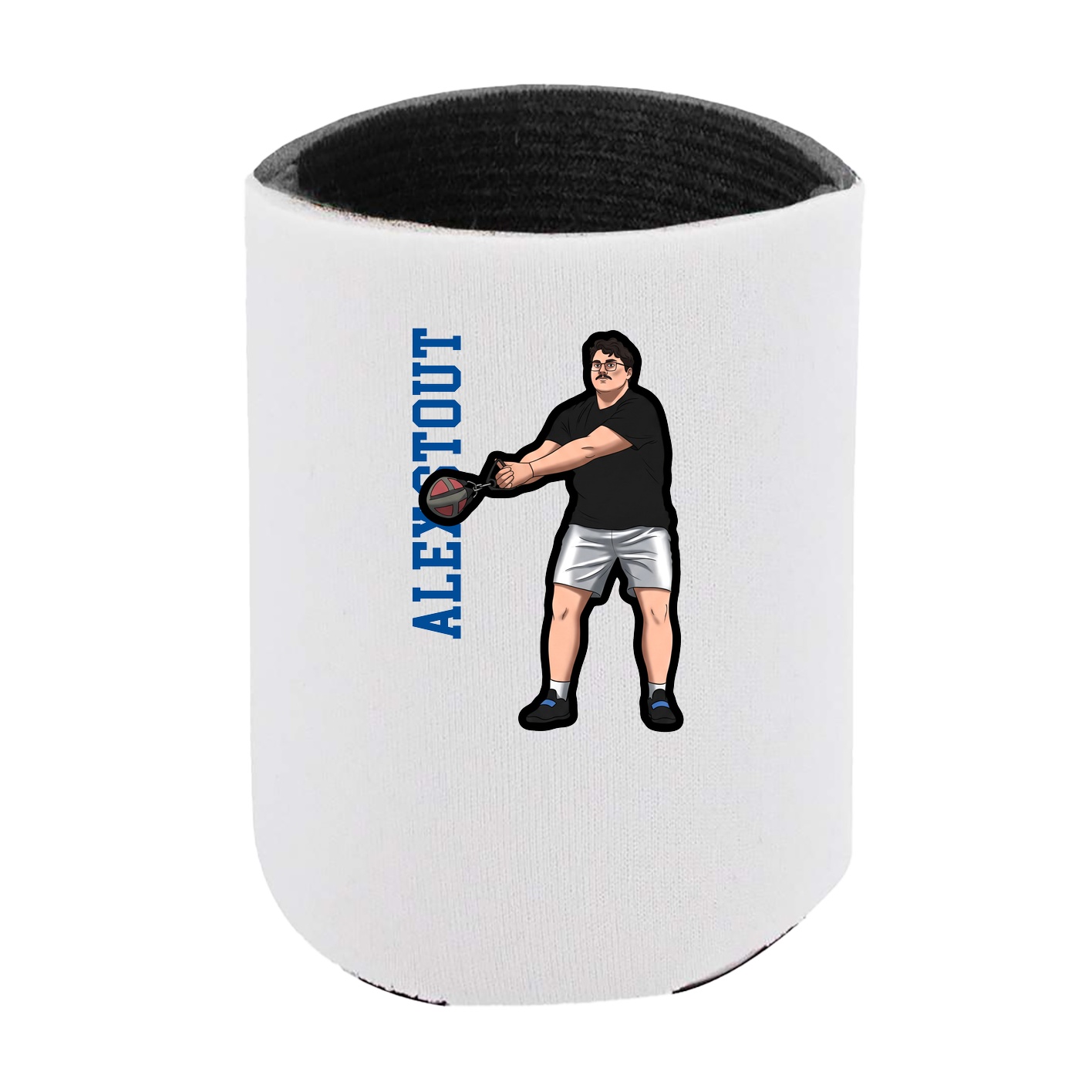 Can Holder — Name Vertical in White