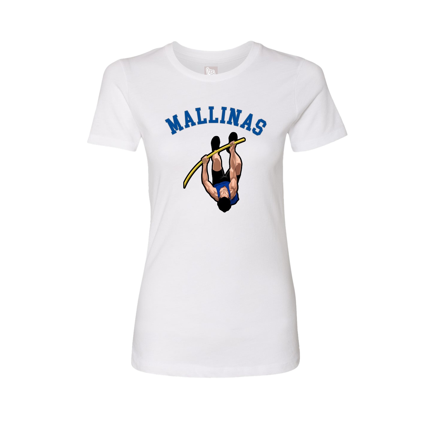 Fitted Women's Tee — Shirsey Arch in White