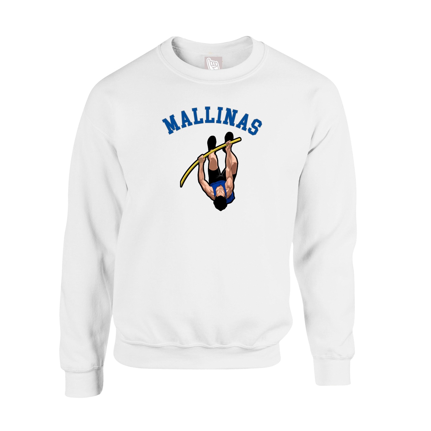 Fleece Crew — Shirsey Arch in White