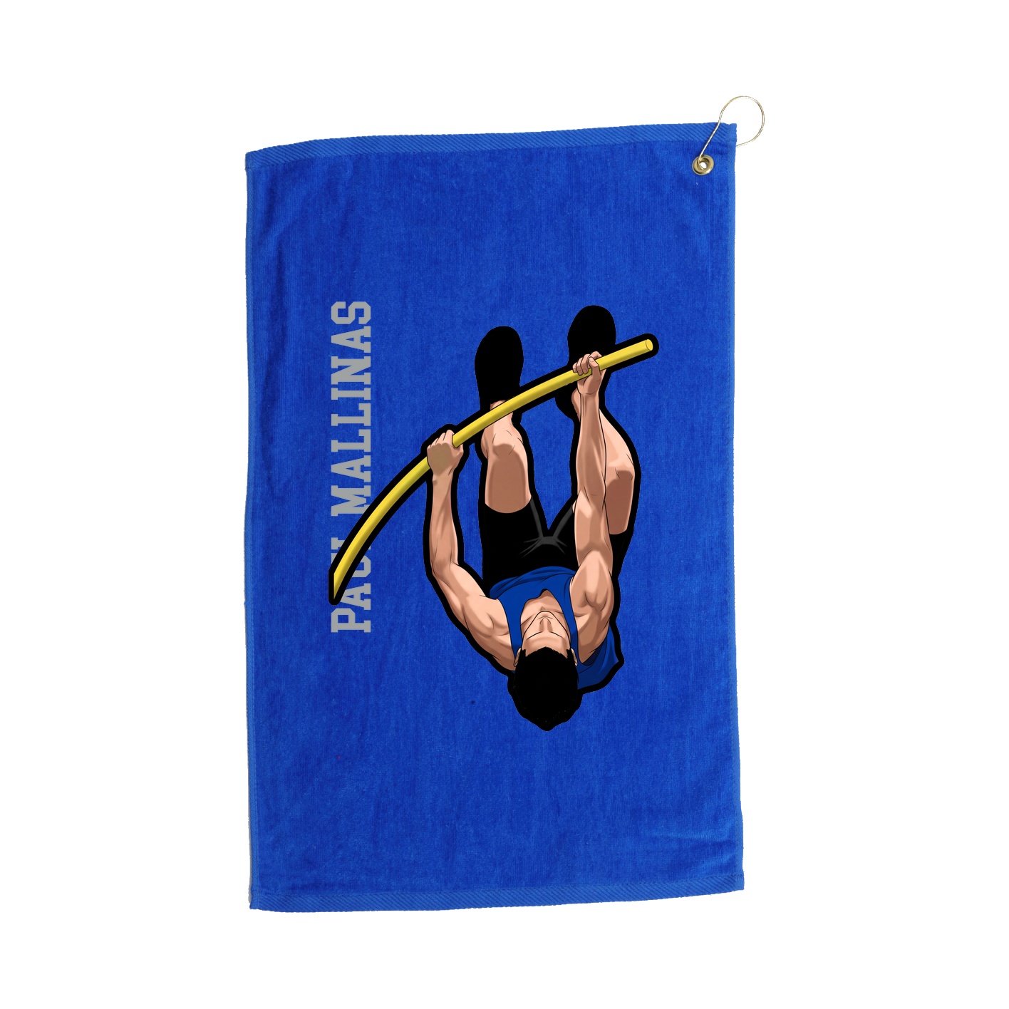 Golf Towel — Name Vertical in Royal