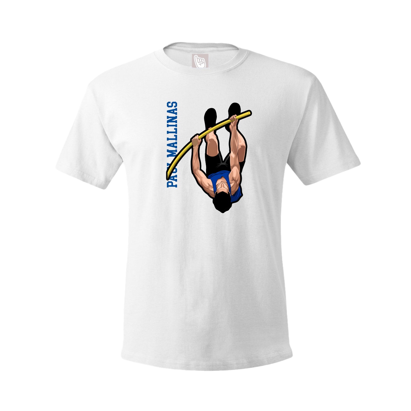 Youth Tee — Name Vertical in White