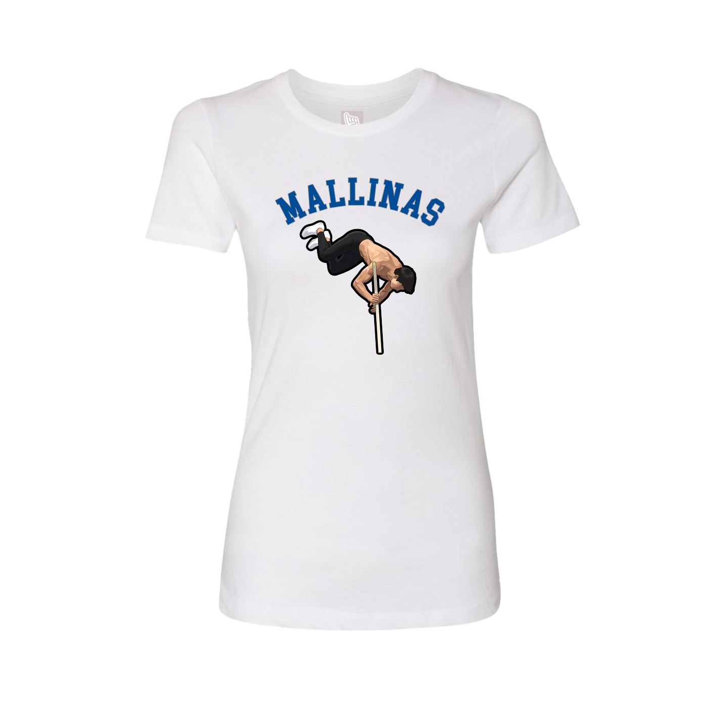 Fitted Women's Tee — Shirsey Arch in White
