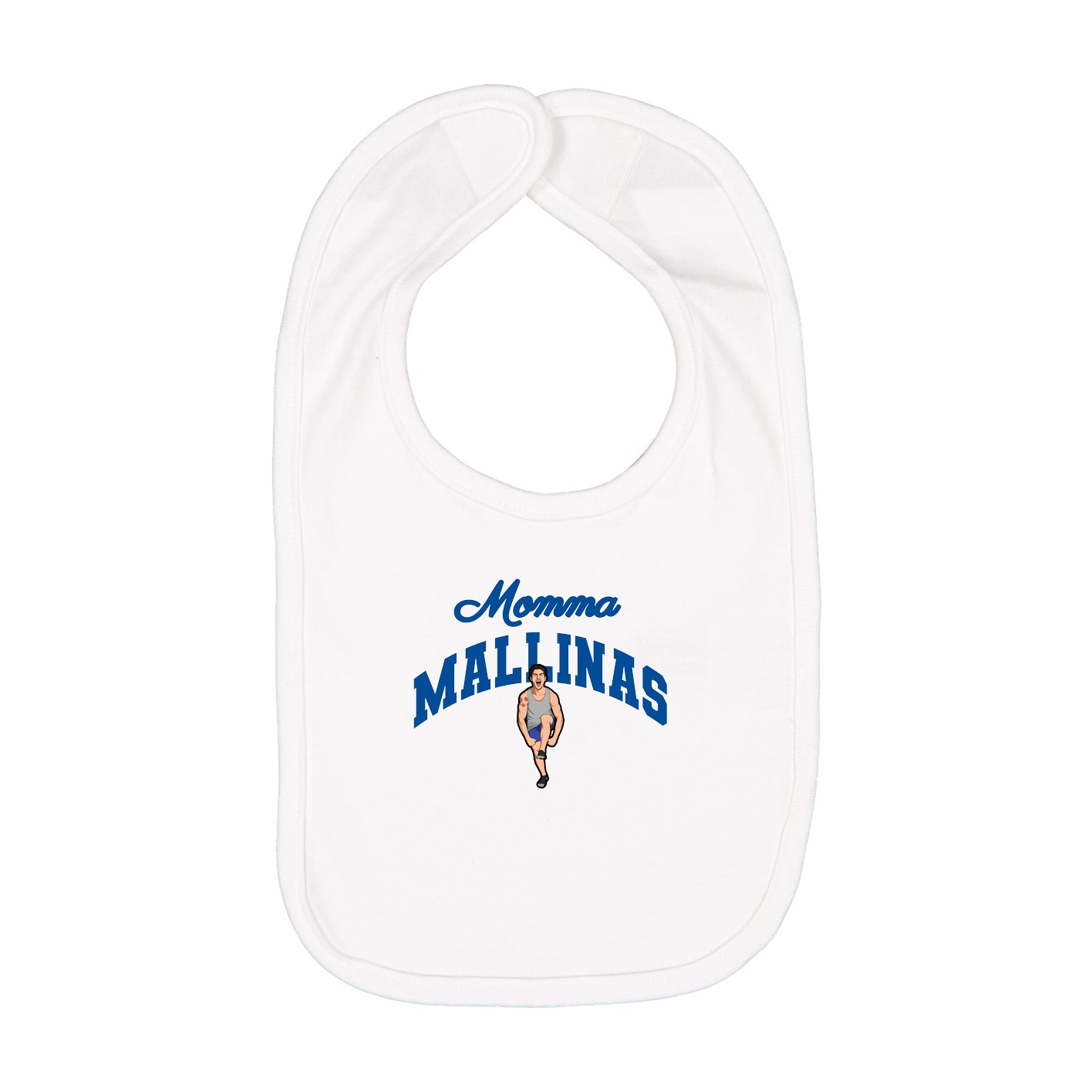 Infant Bib — Mothers Day Arch in White