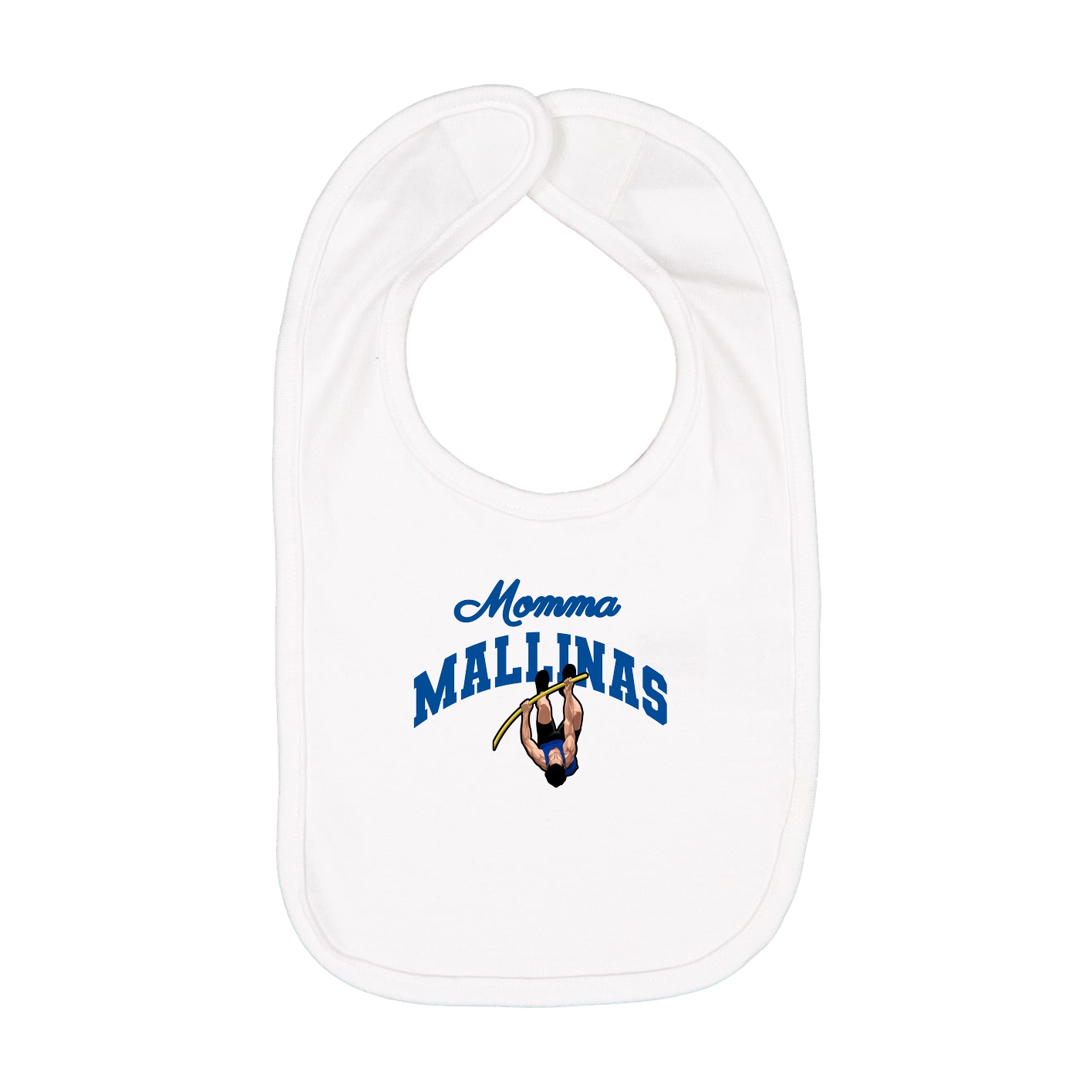 Infant Bib — Mothers Day Arch in White