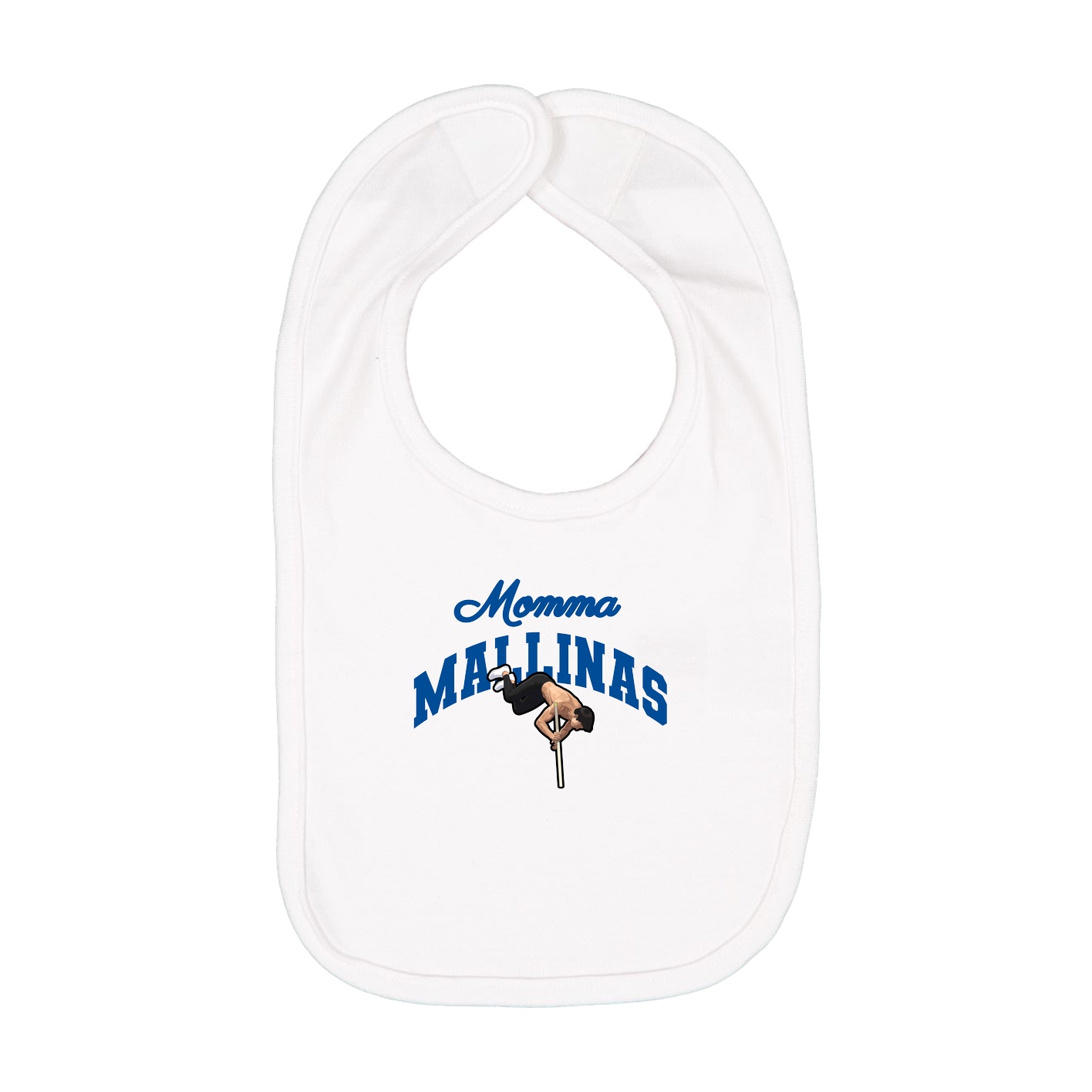 Infant Bib — Mothers Day Arch in White