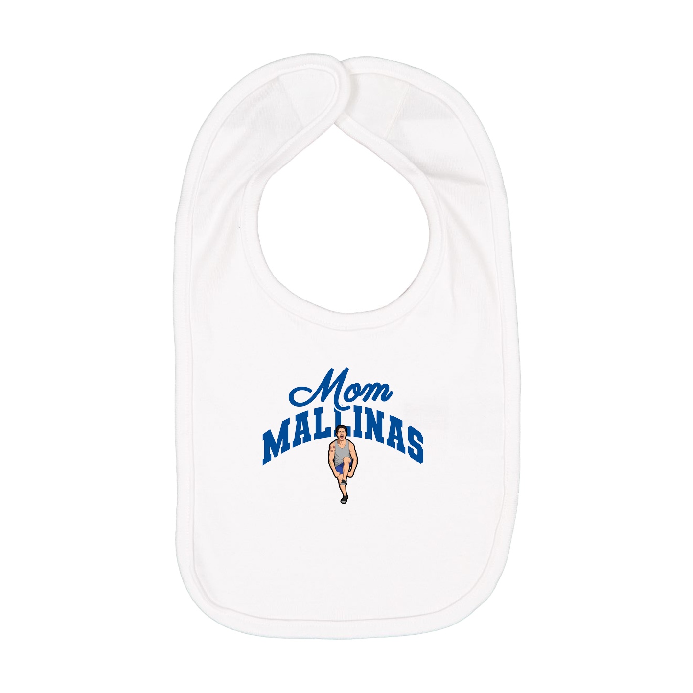 Infant Bib — Mothers Day Arch in White