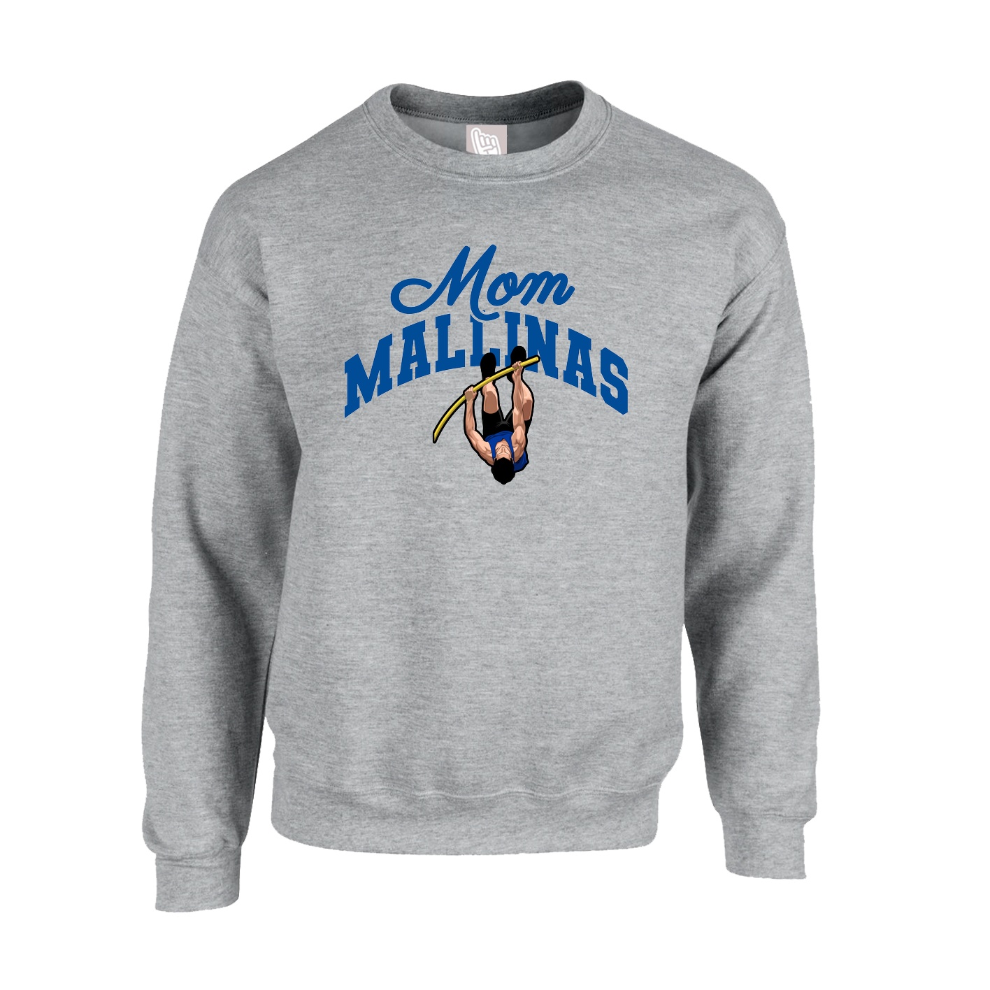 Fleece Crew — Mothers Day Arch in Grey