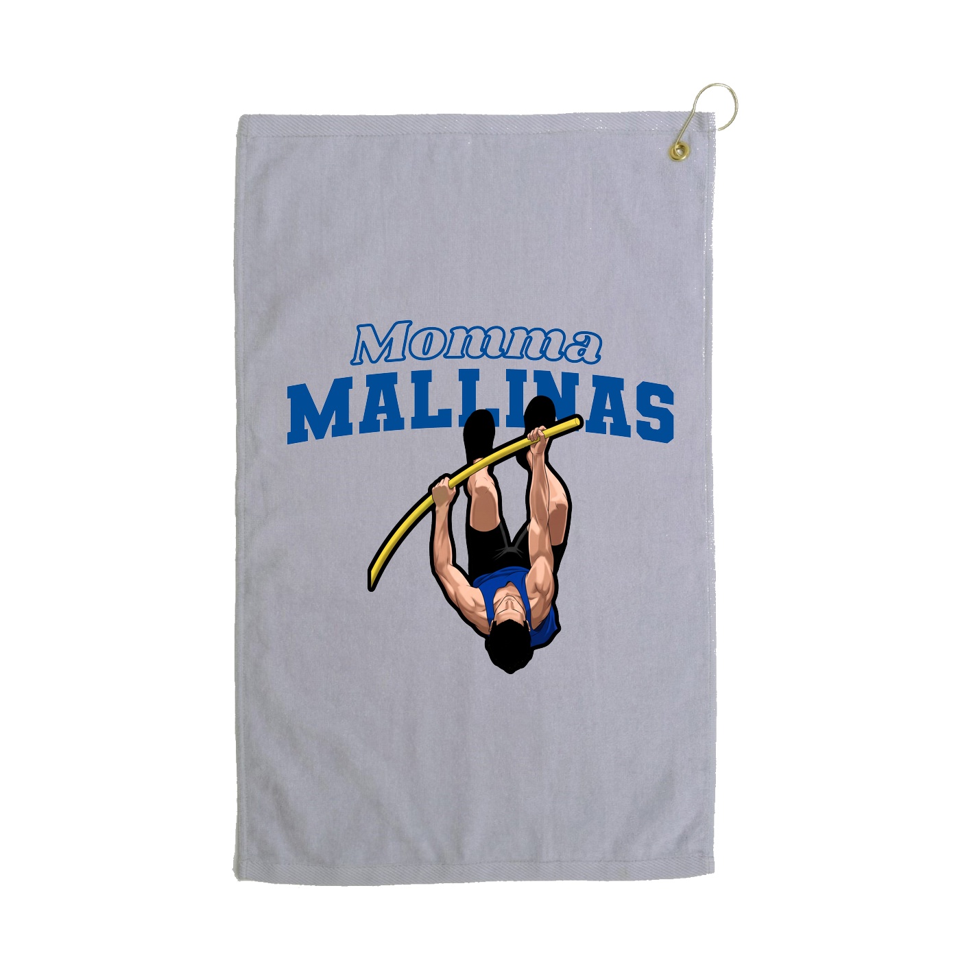 Golf Towel — Mothers Day Block in Grey