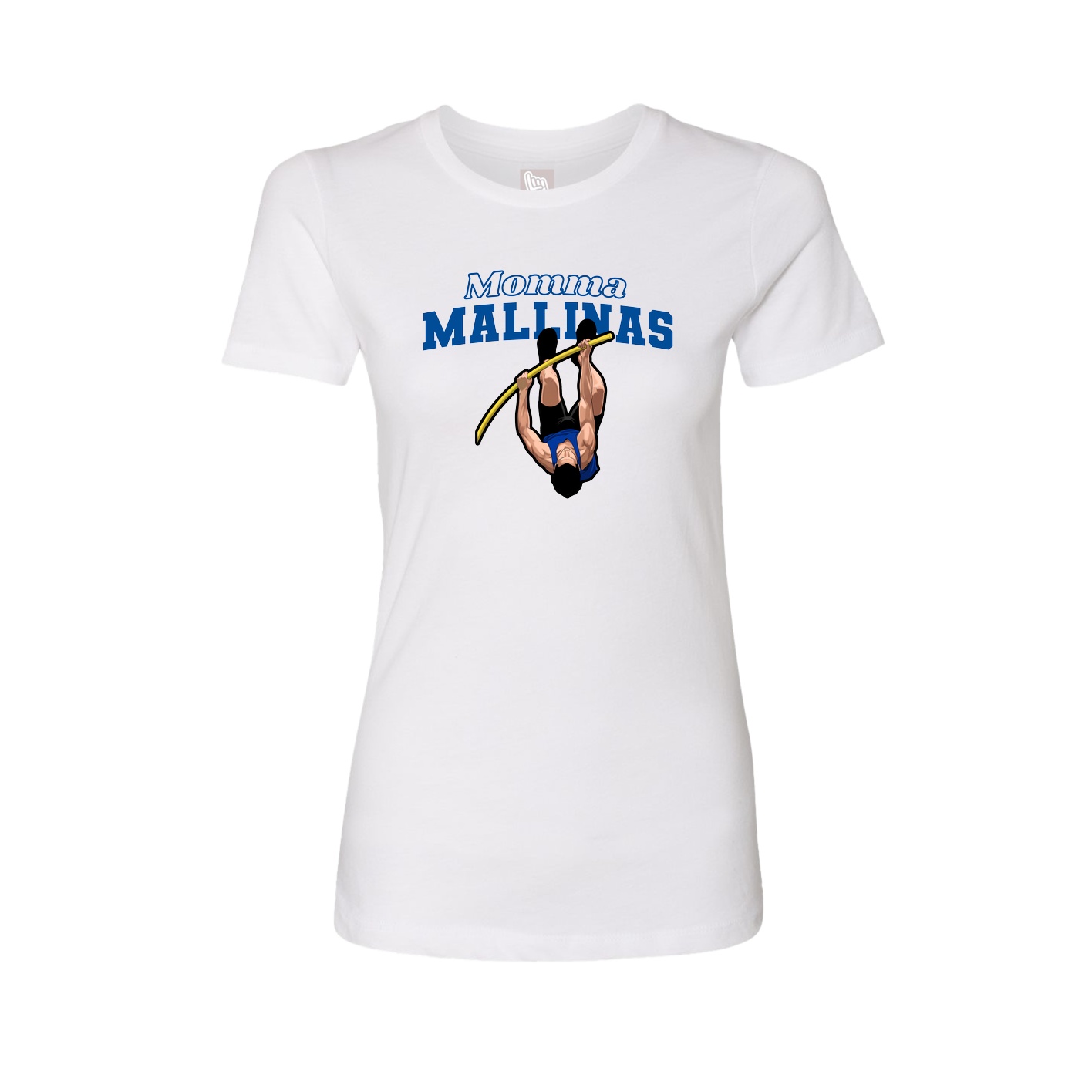 Womens Tee — Mothers Day Block in White