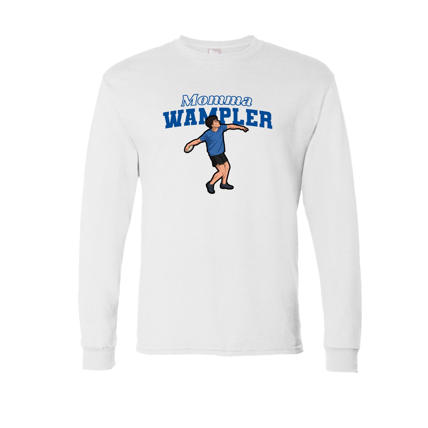 Long Sleeve Tee — Mothers Day Block in White