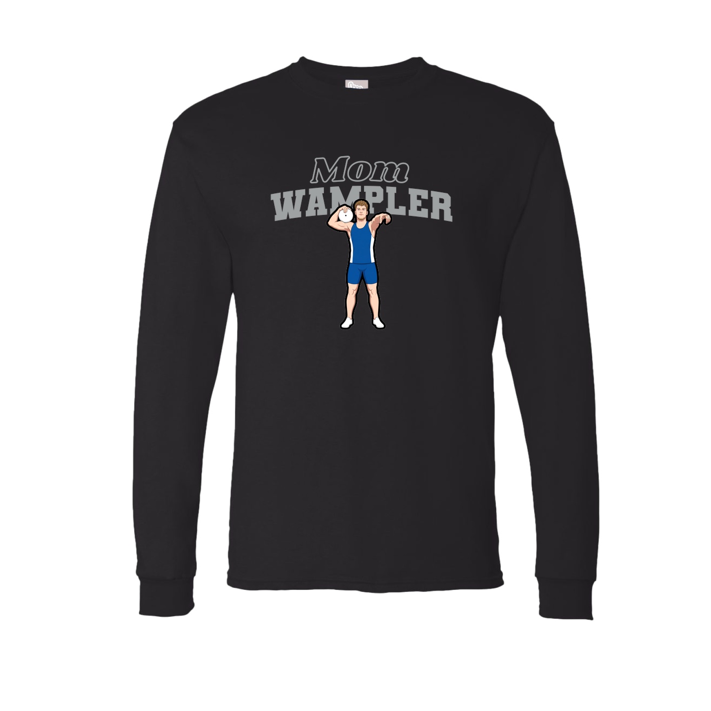 Long Sleeve Tee — Mothers Day Block in Black
