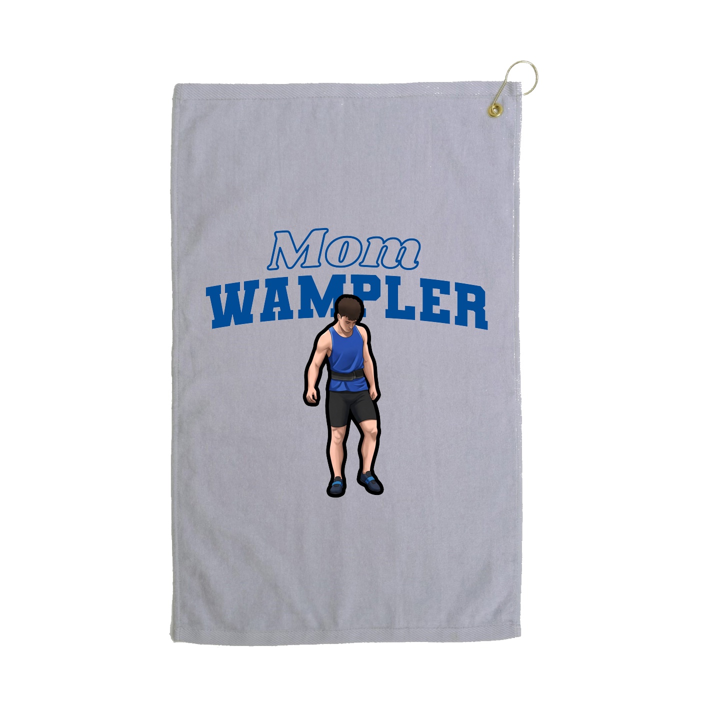 Golf Towel — Mothers Day Block in Grey