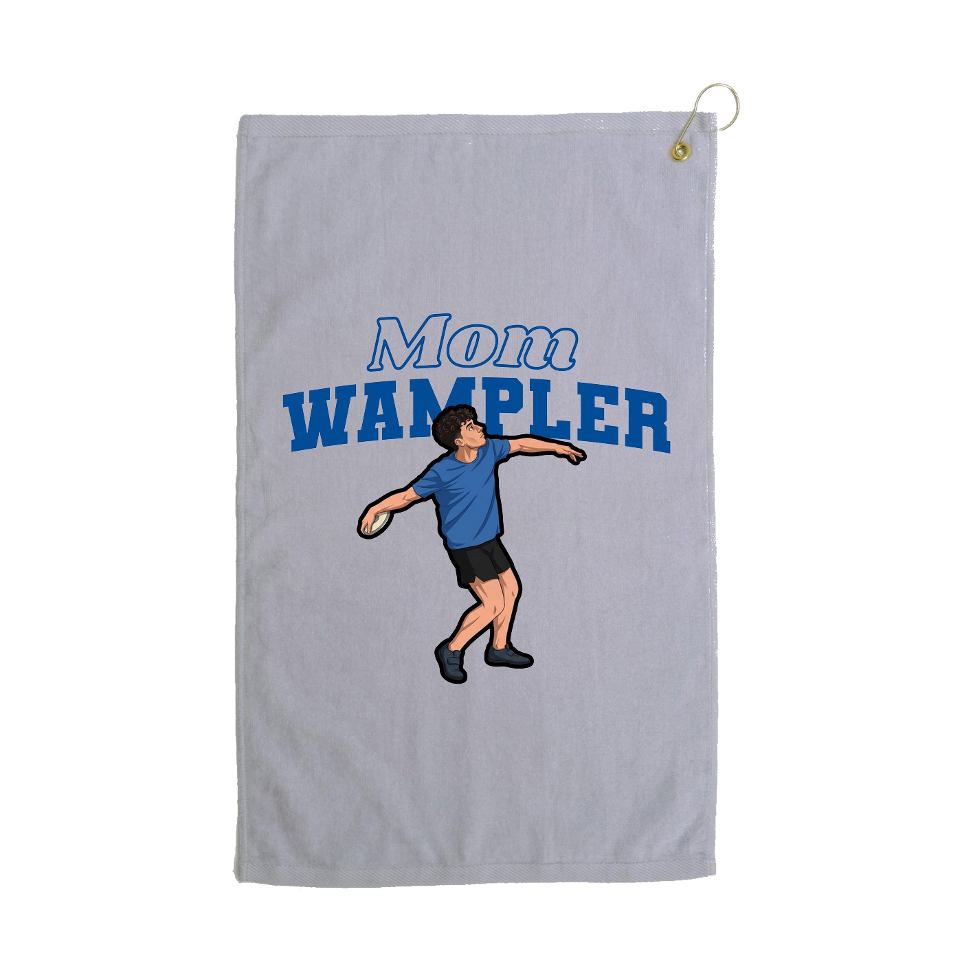 Golf Towel — Mothers Day Block in Grey
