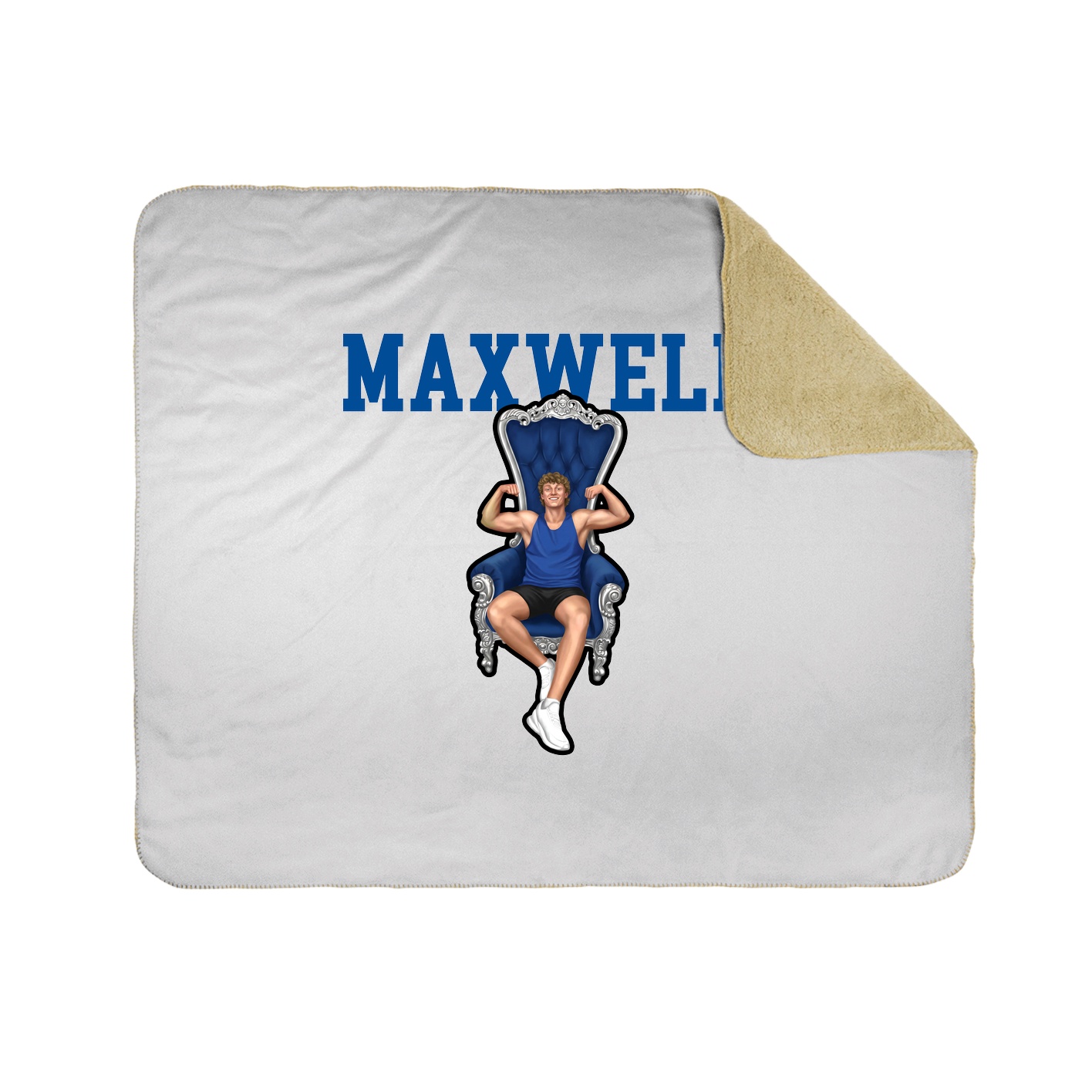 Throw Blanket — Shirsey in White