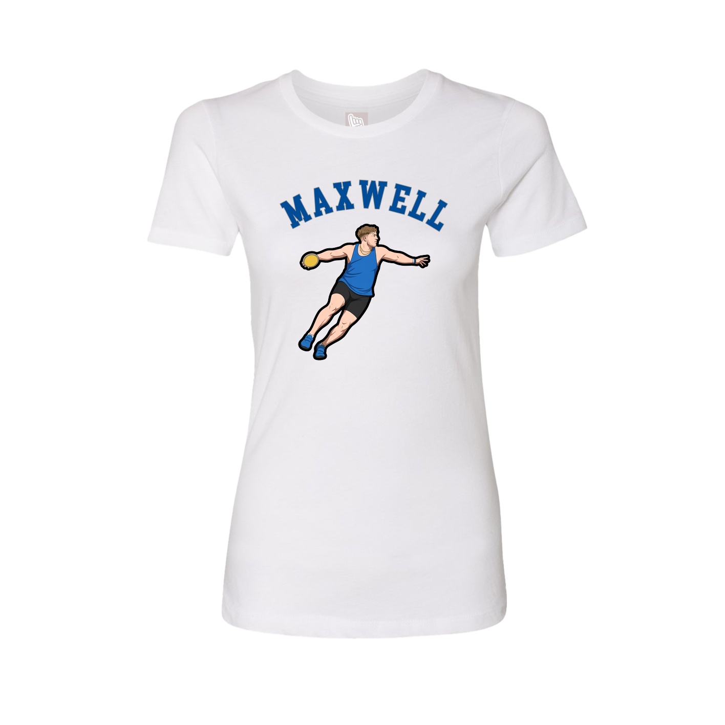 Fitted Women's Tee — Shirsey Arch in White