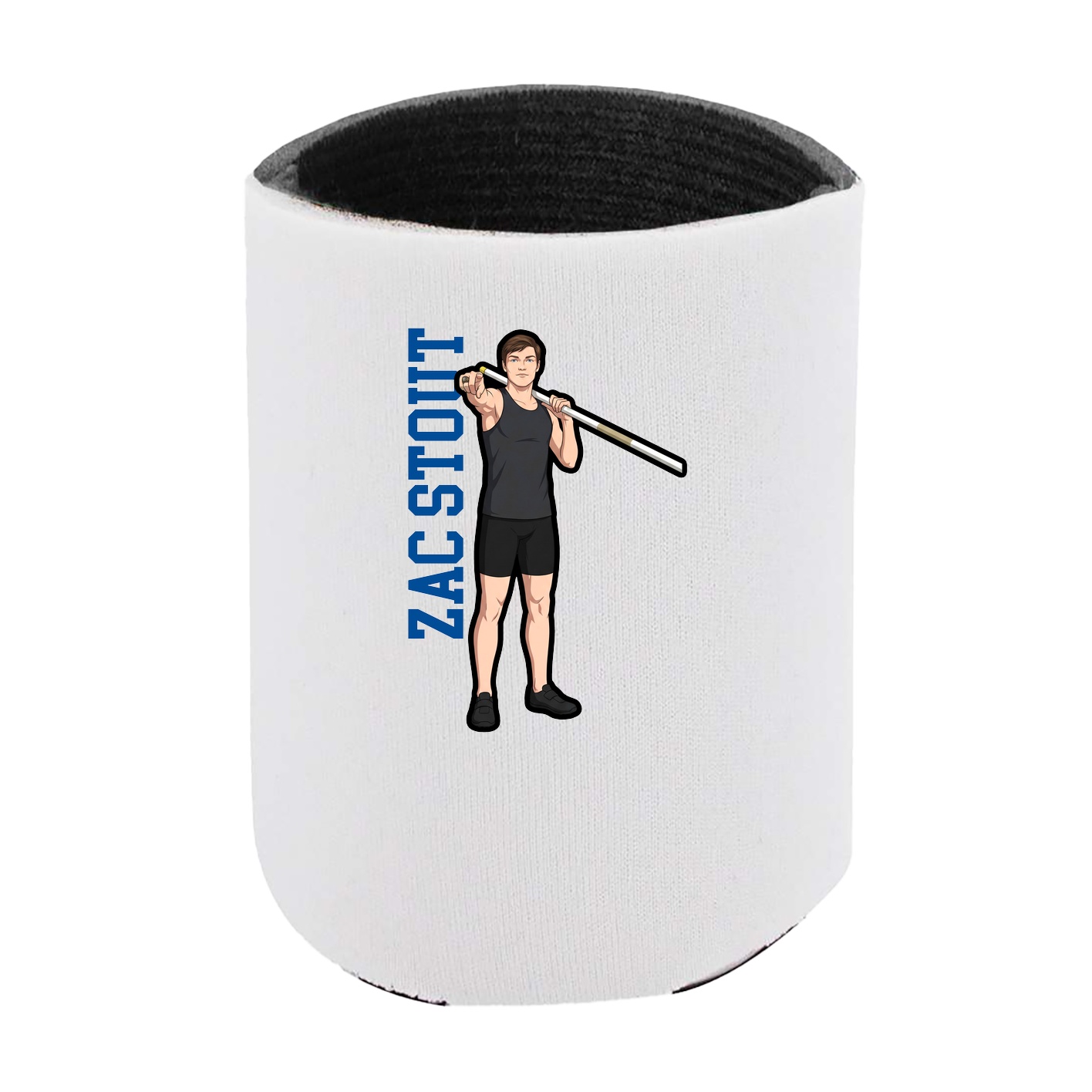 Can Holder — Name Vertical in White