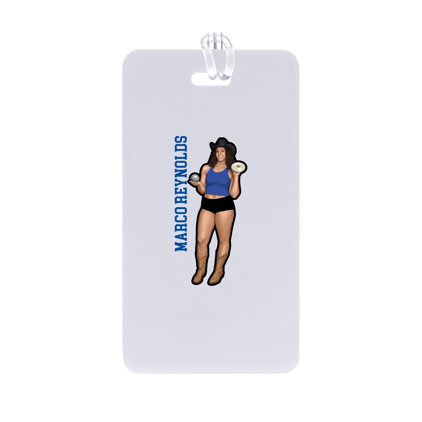 Bag Tag — Name Vertical in Classic