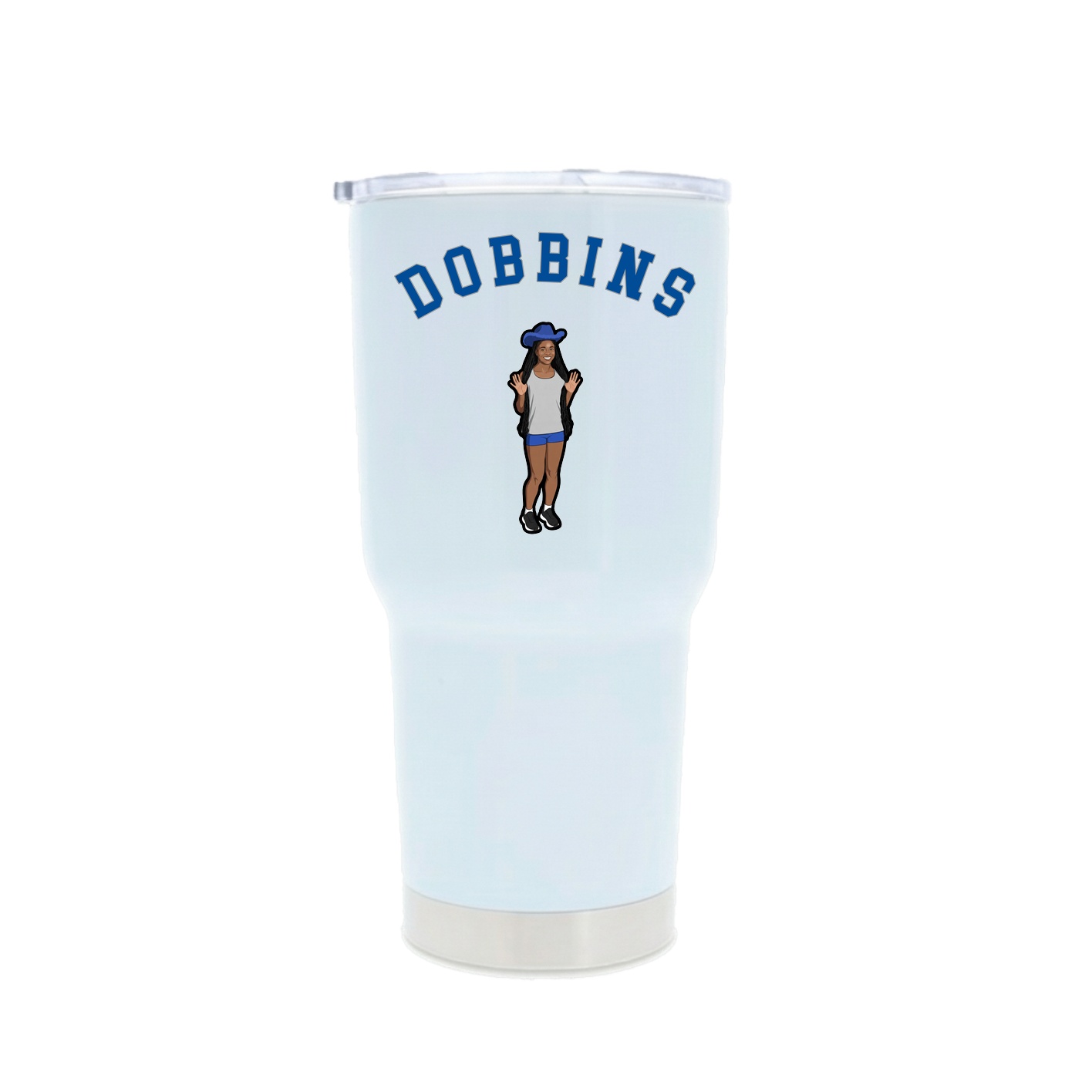 30oz Stainless Steel Tumbler — Shirsey Arch in White