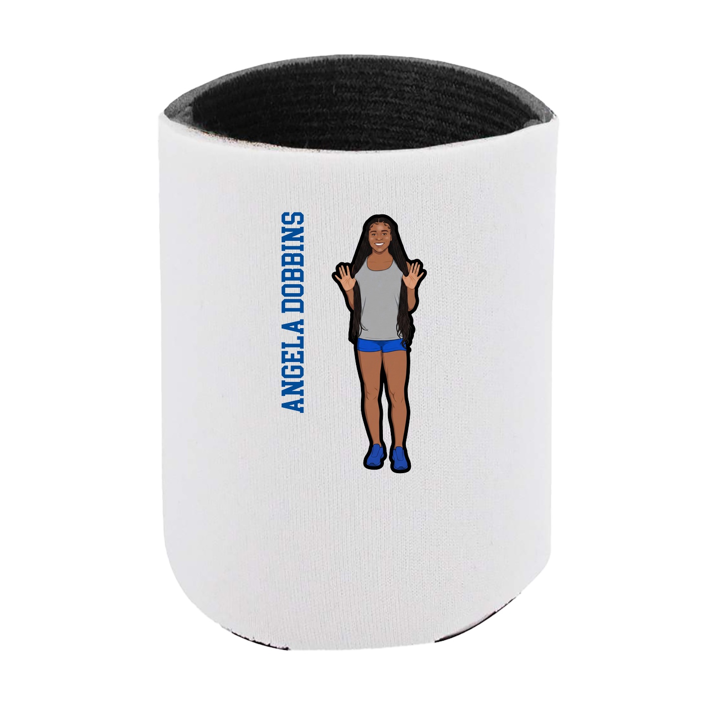 Can Holder — Name Vertical in White