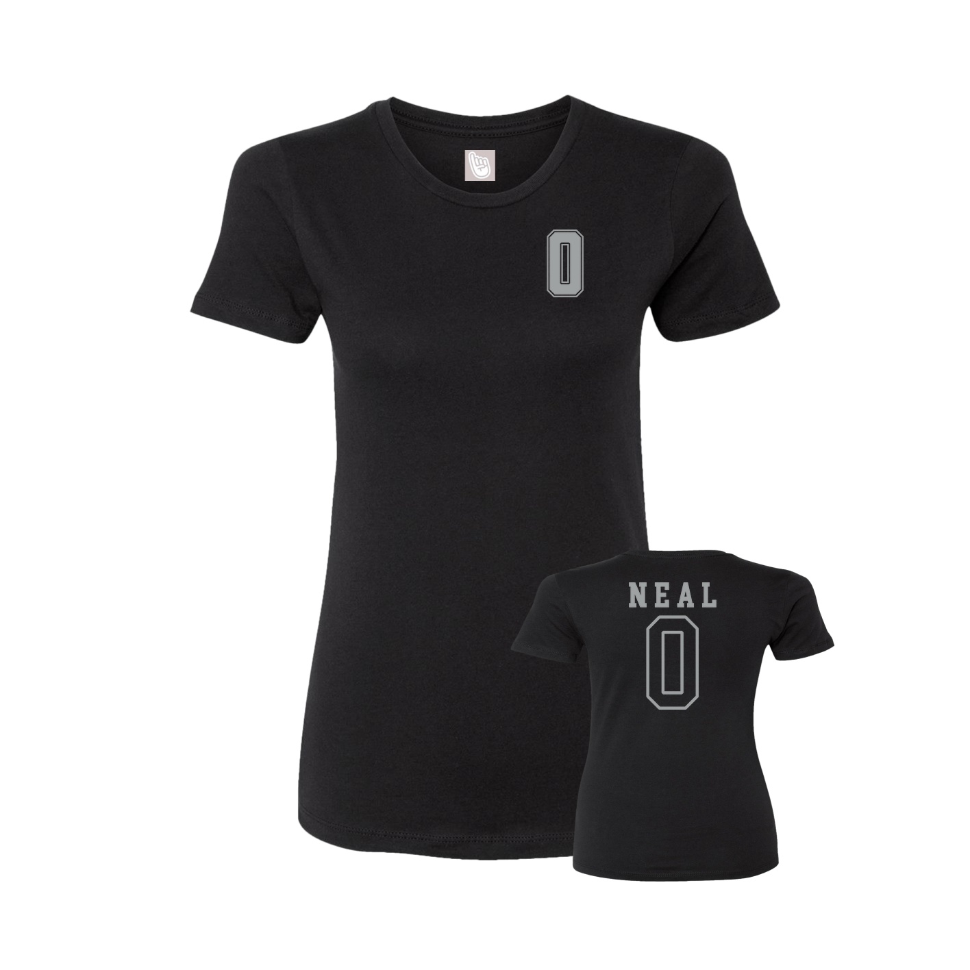Womens Tee — Chest Back in Black