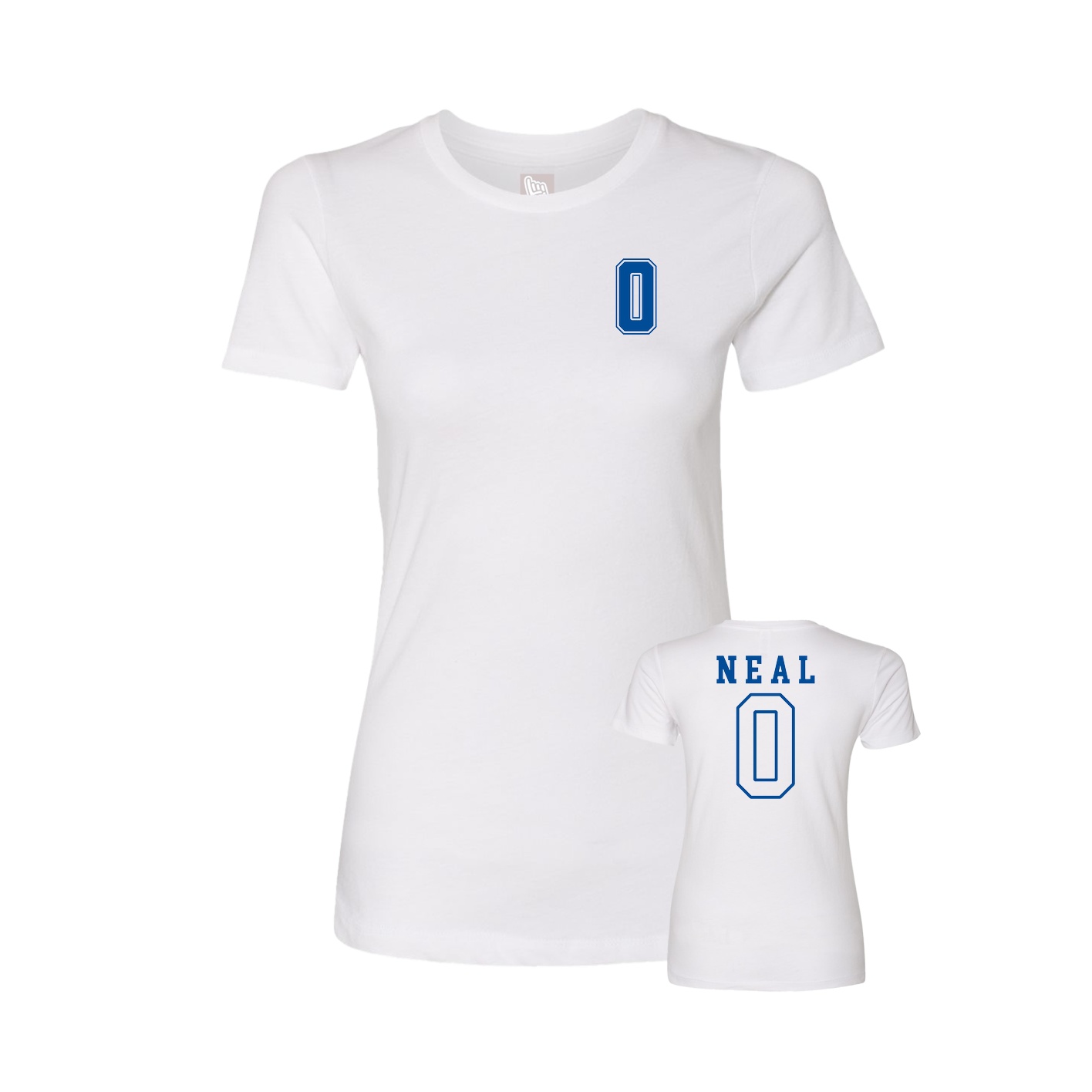 Womens Tee — Chest Back in White