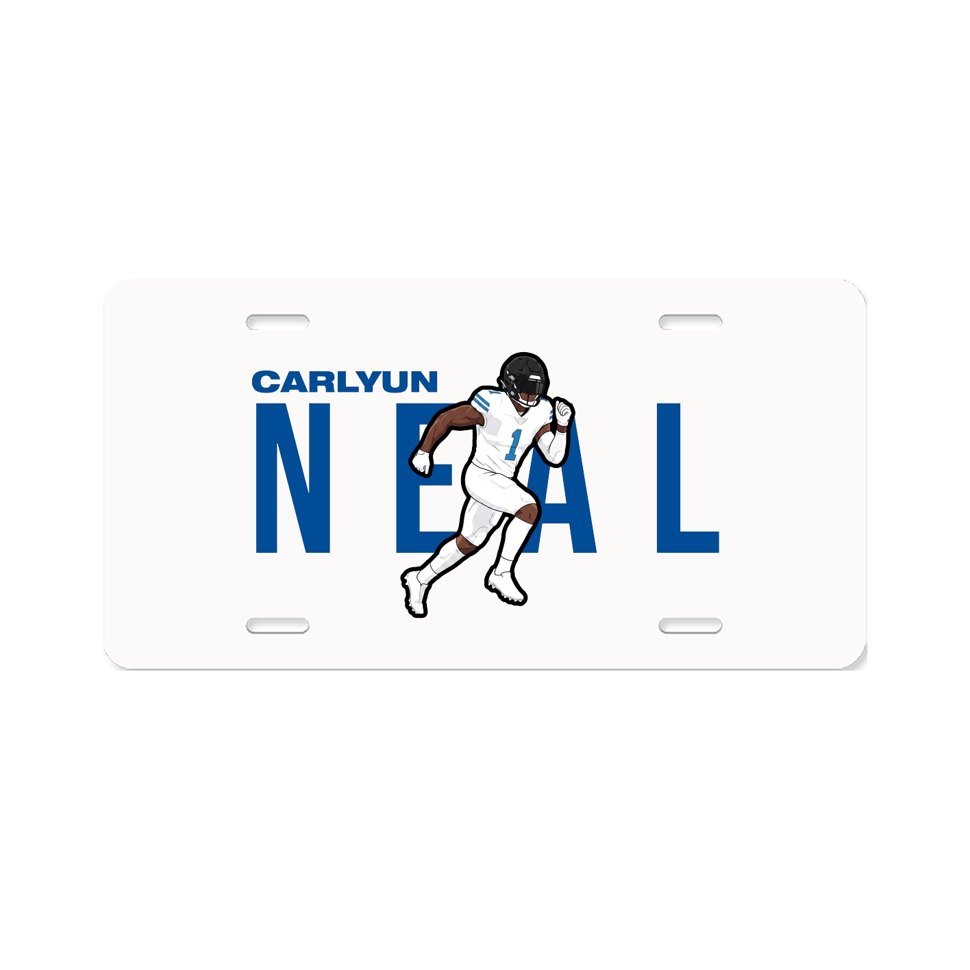 License Plate — Player Name in Classic