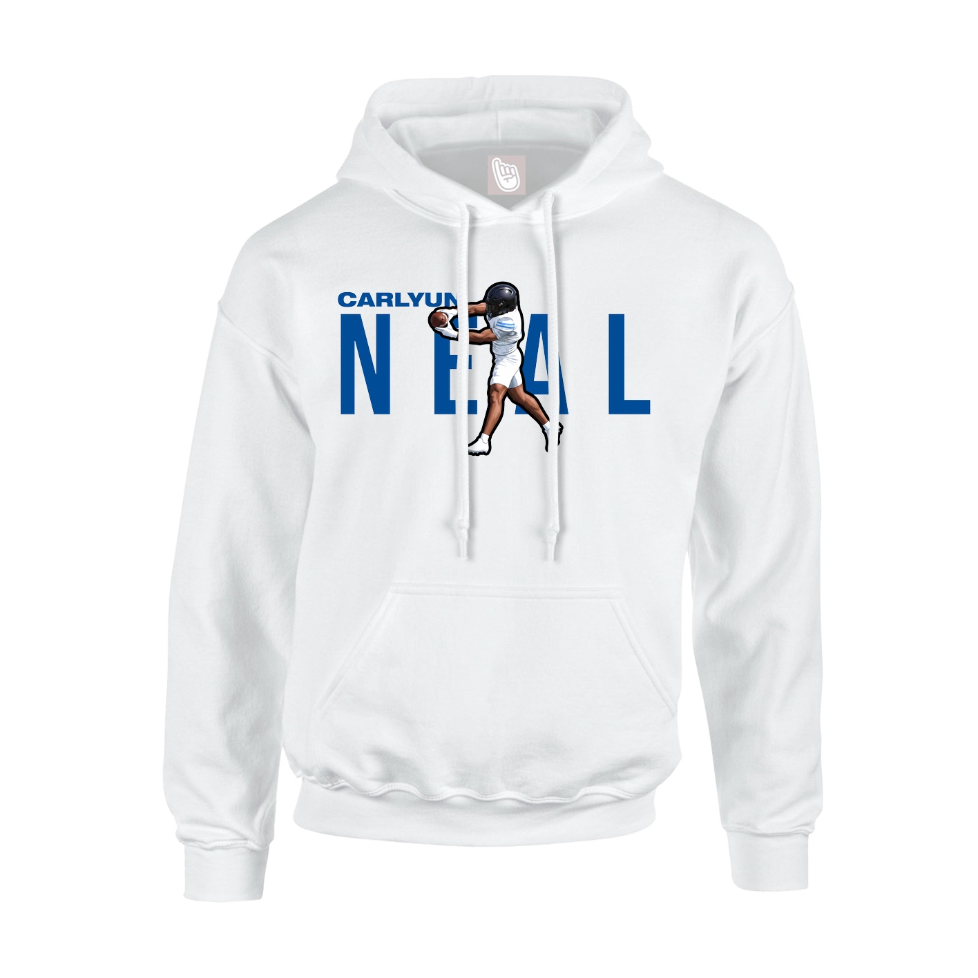 Youth Hoodie — Player Name in White