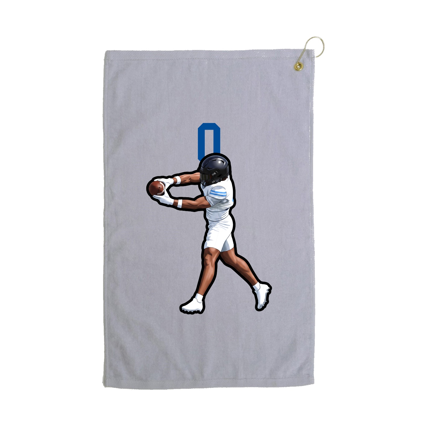 Golf Towel — Number Top in Grey