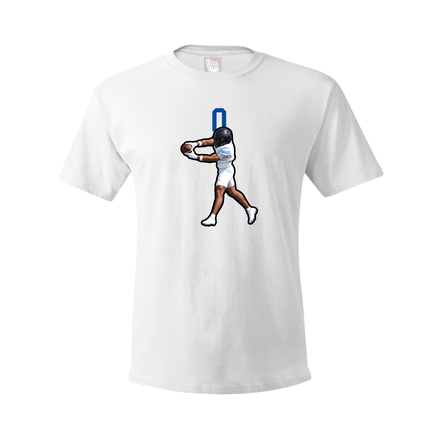 Youth Tee — Number Top in White