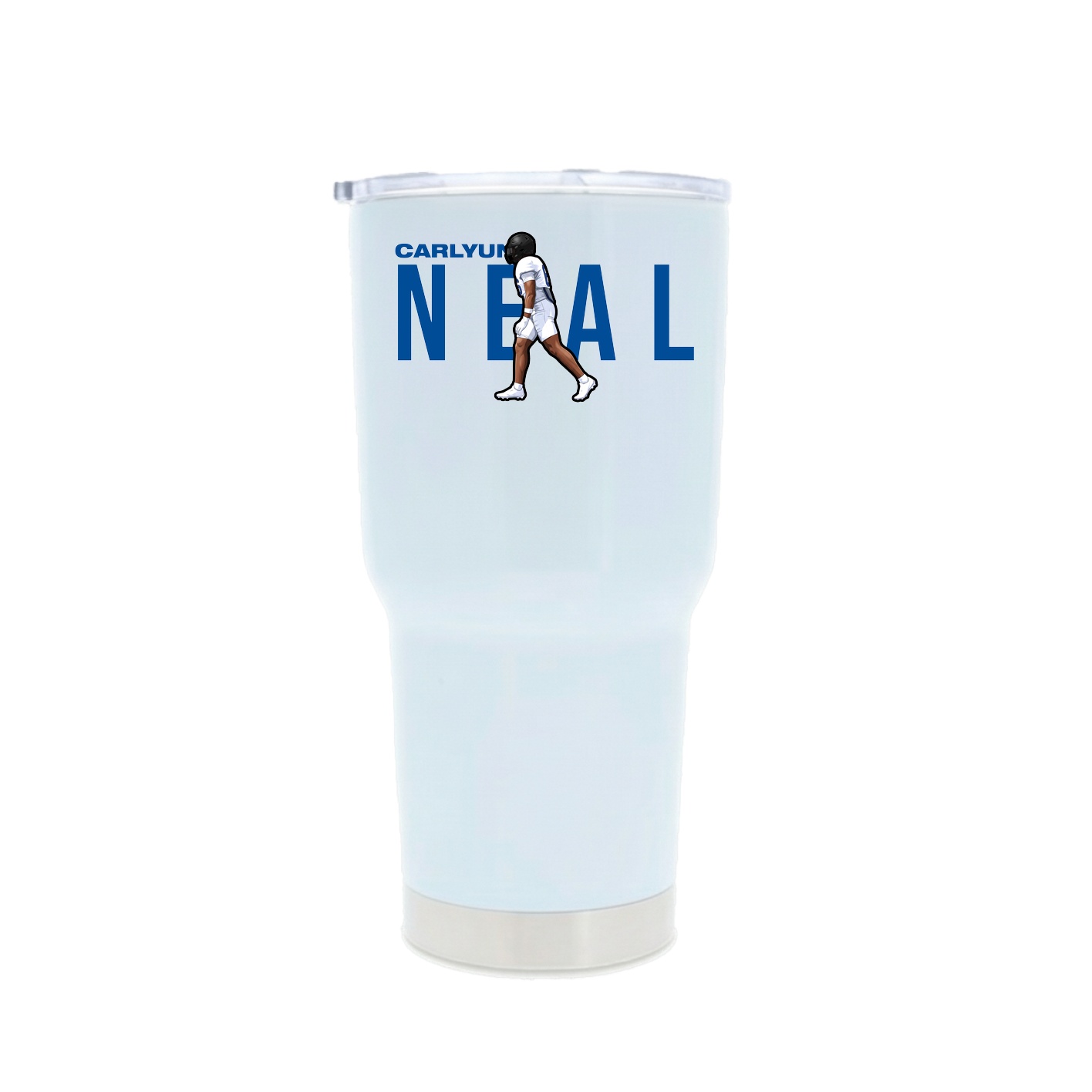 30oz Stainless Steel Tumbler — Player Name in White