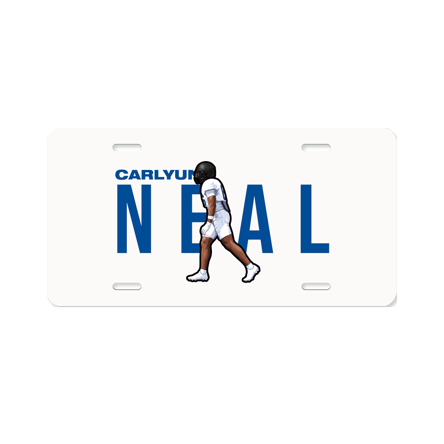 License Plate — Player Name in Classic